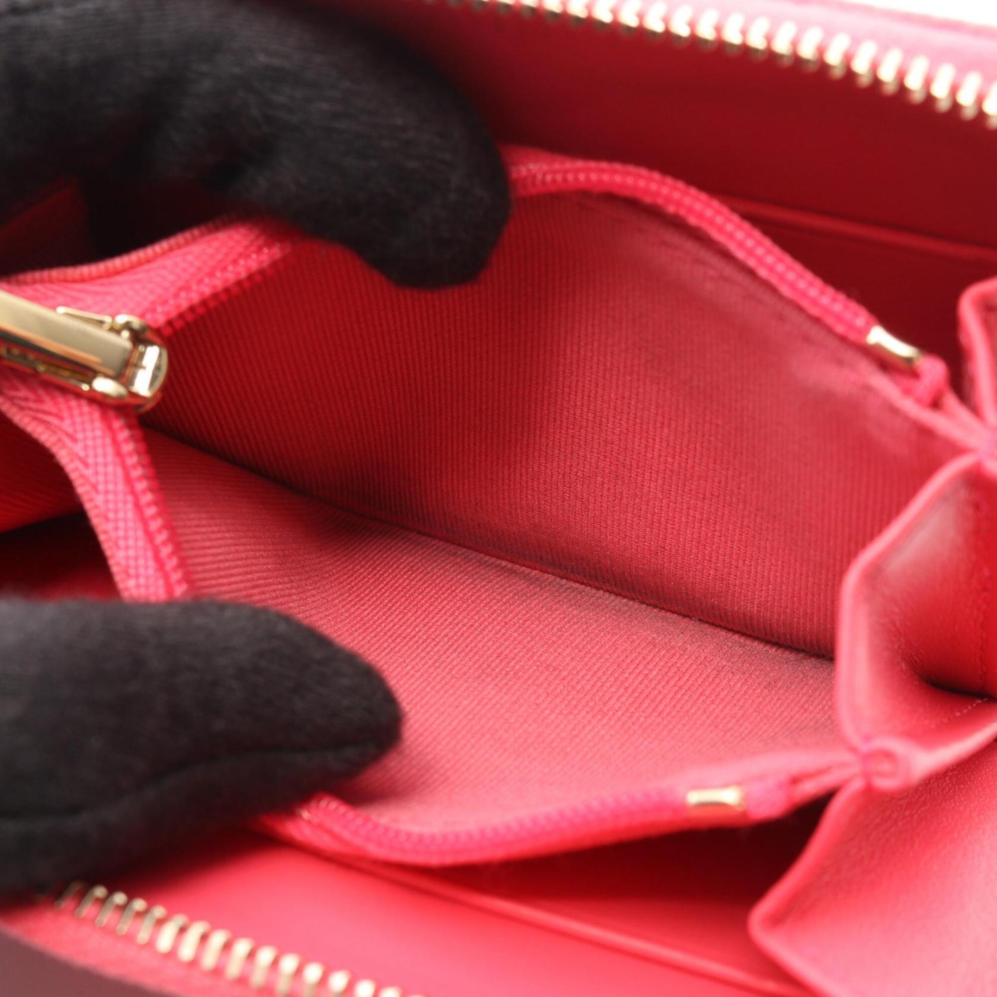 Chanel Pink Grained Calfskin Coin Purse/Coin Case (Pre-Owned)