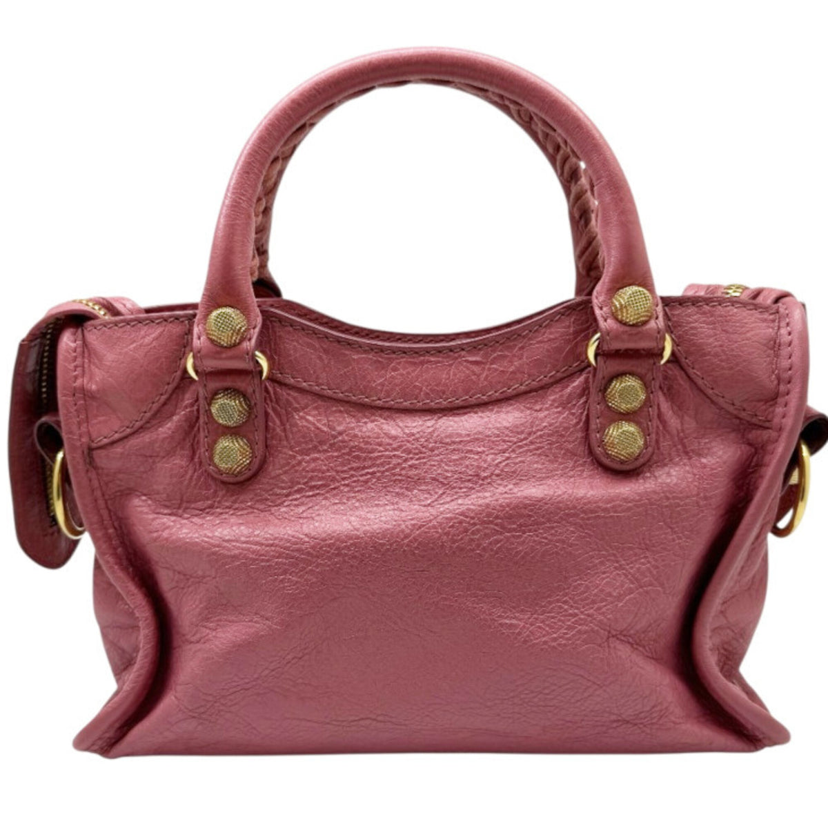 Balenciaga Pink Leather Handbag Shoulder Bag (Pre-Owned)