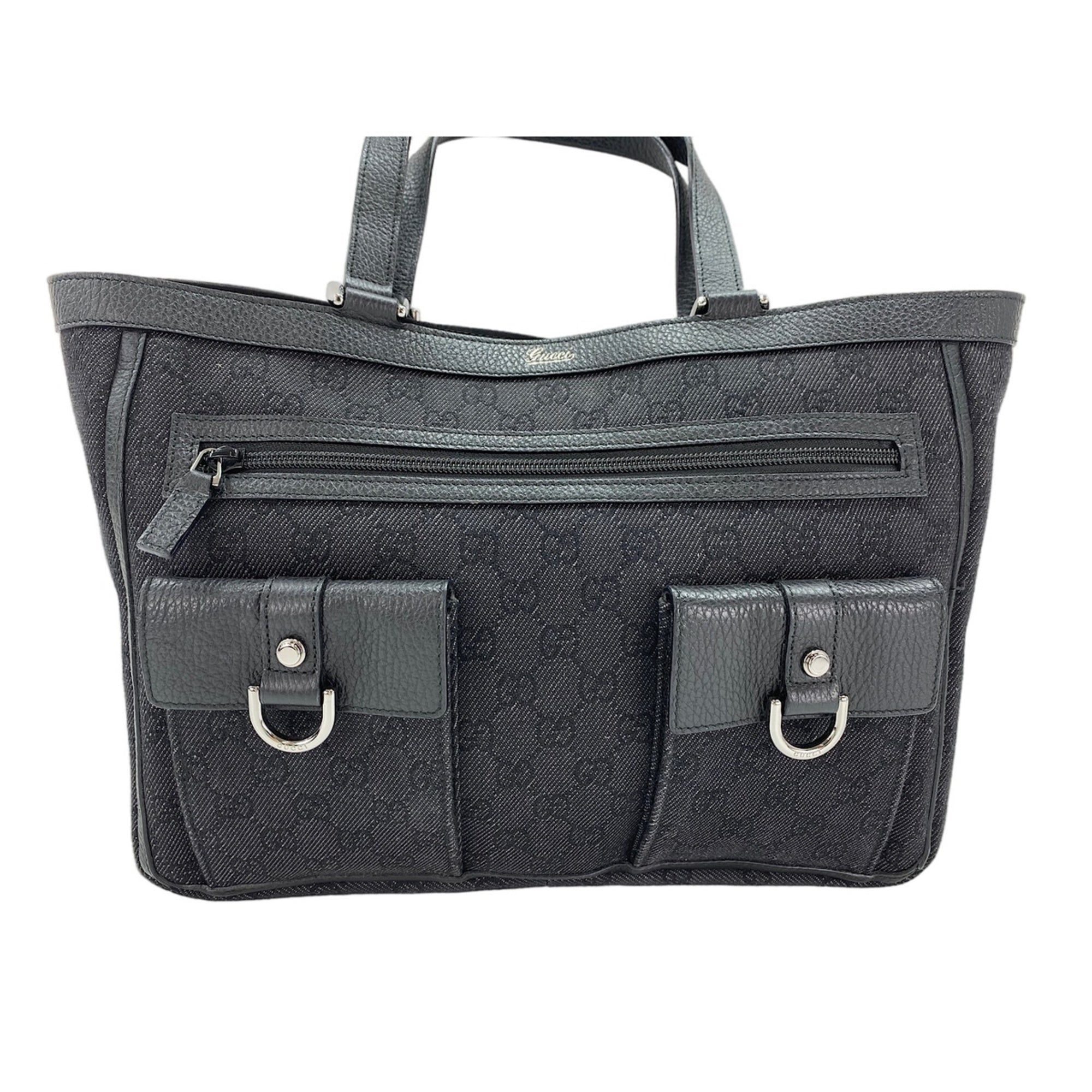 Gucci Abbey Black Tote Bag (Pre-Owned)