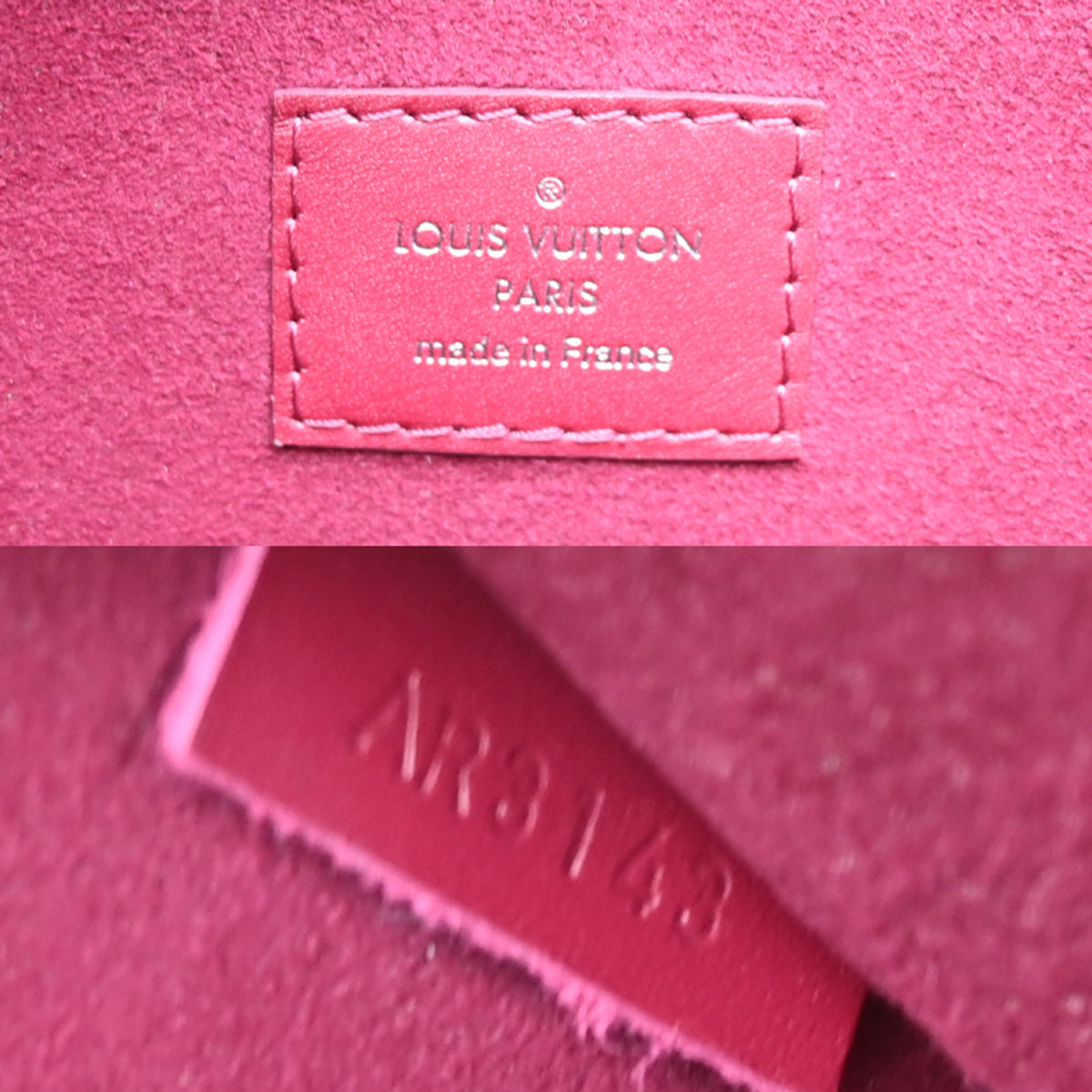 Louis Vuitton Carmine Epi Leather Pouch Tote Bag (Pre-Owned)