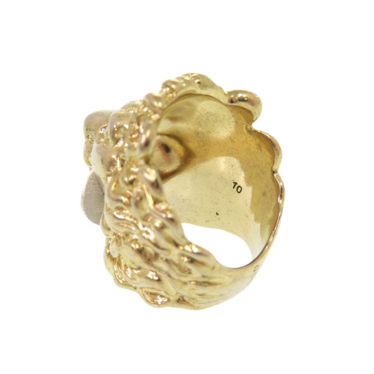 Gucci Gold Metal Band Ring (Pre-Owned)