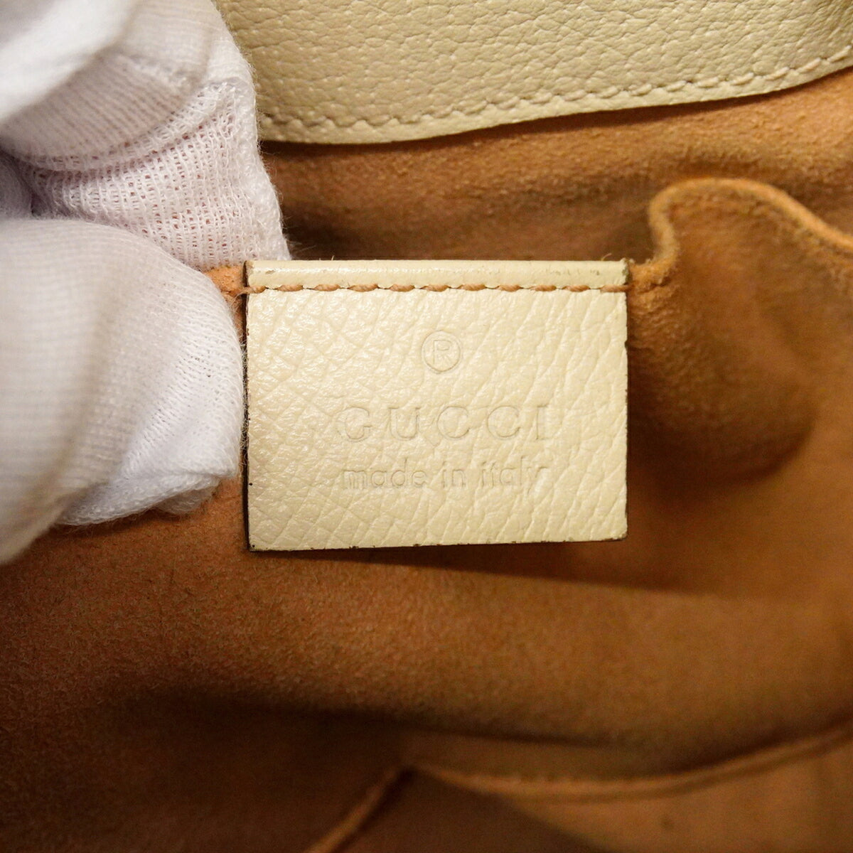 Gucci White Leather Handbag (Pre-Owned)