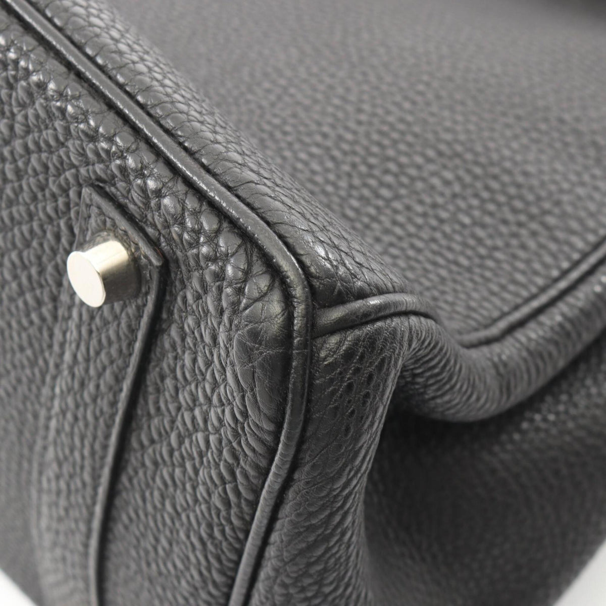 Hermes Black Togo Leather Handbag (Pre-Owned)