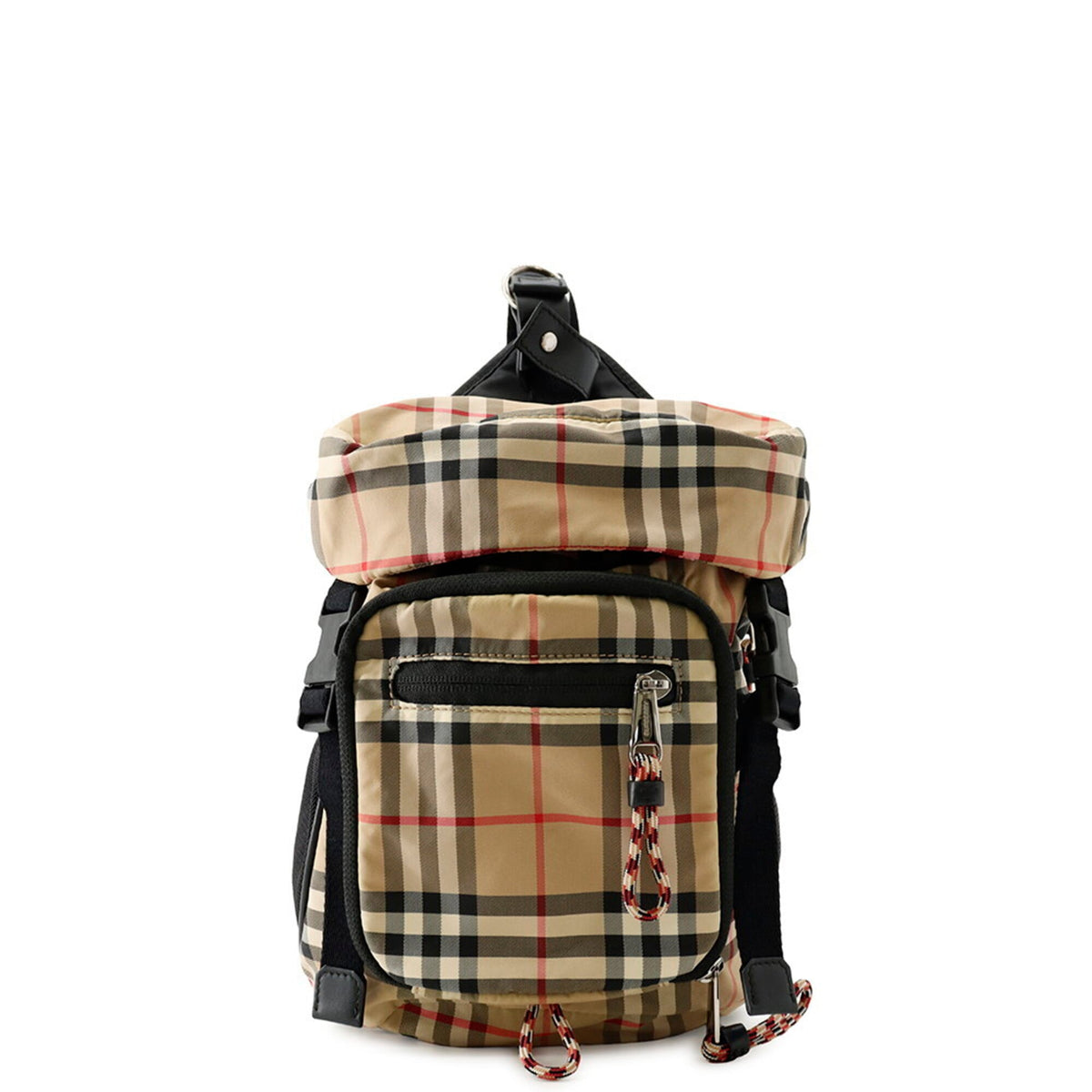 Burberry Beige Black Nylon Sling Bag (Pre-Owned)