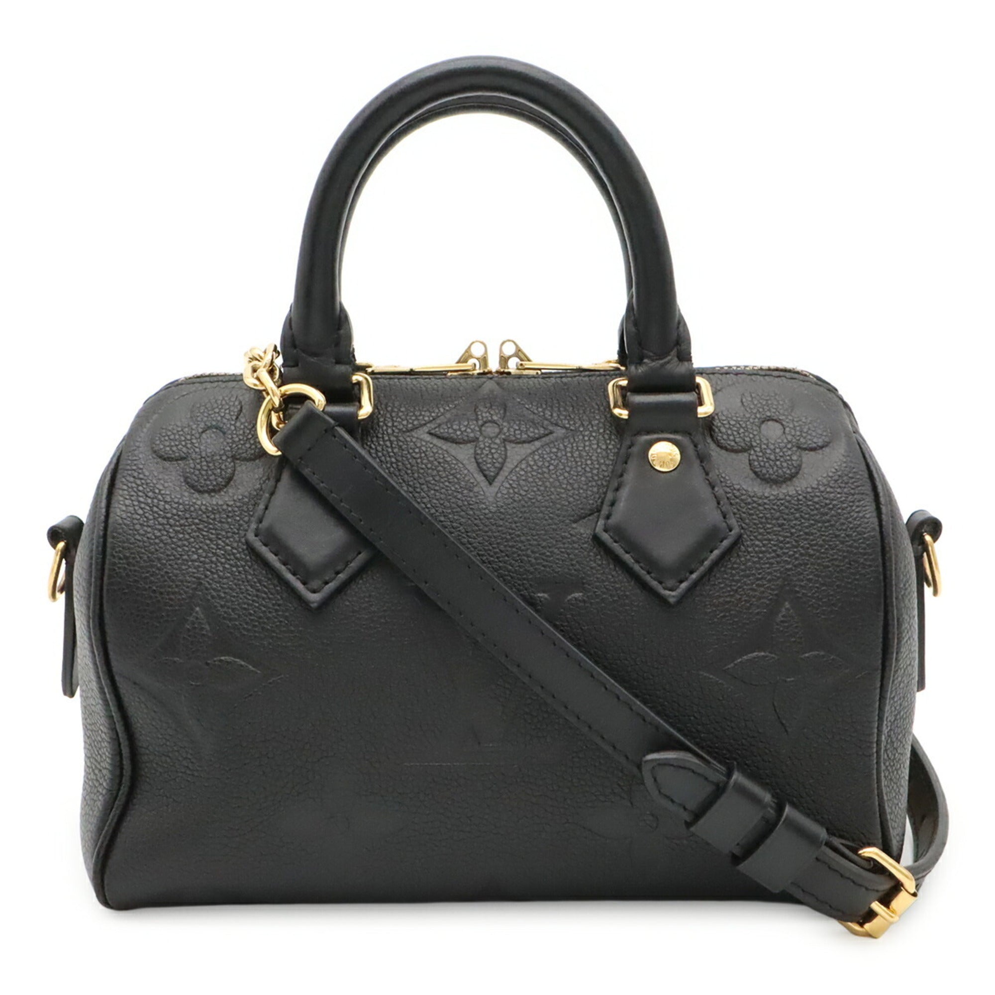 Louis Vuitton Black Noir Leather Handbag Shoulder Bag (Pre-Owned)