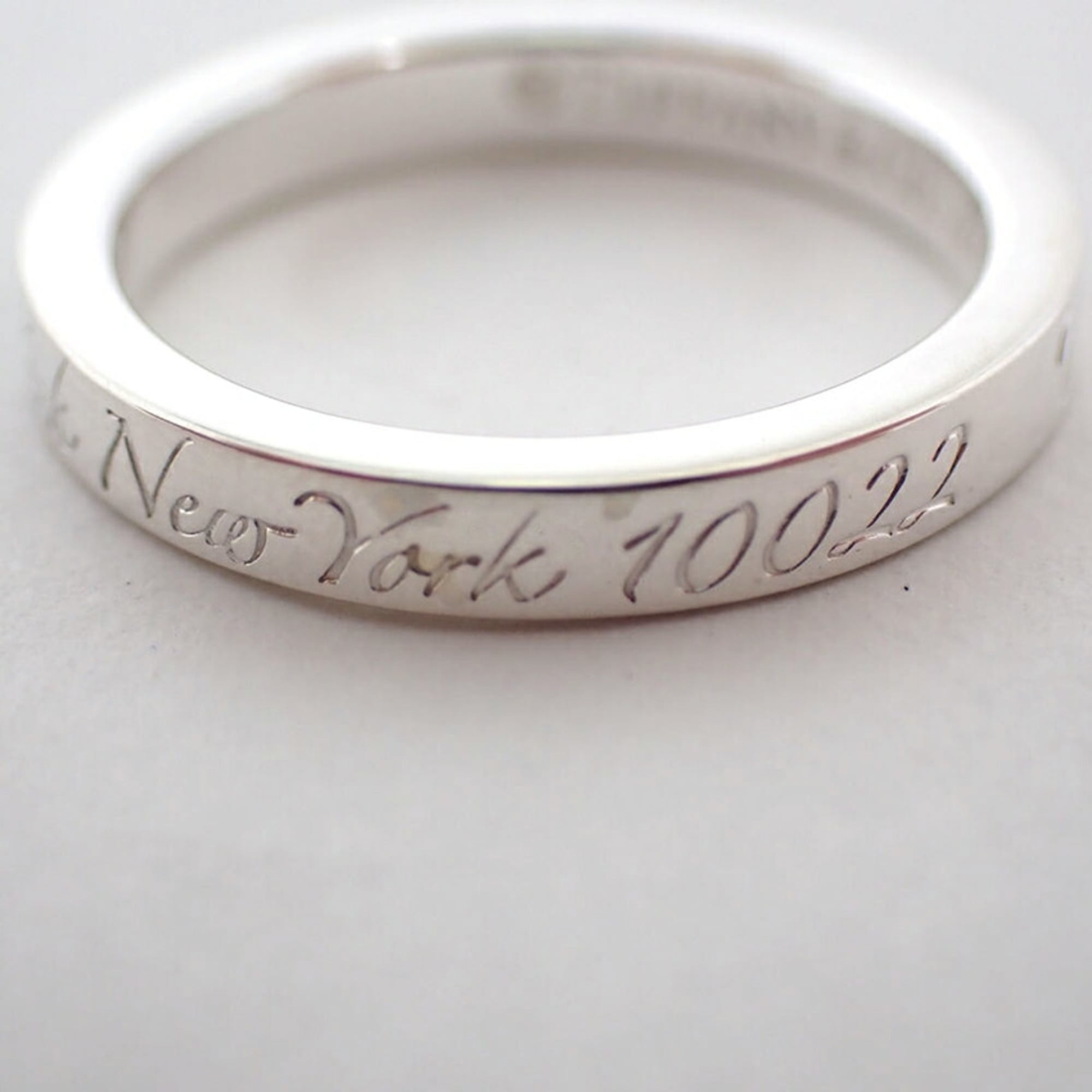 Tiffany Sterling Silver 925 Band Ring (Pre-Owned)