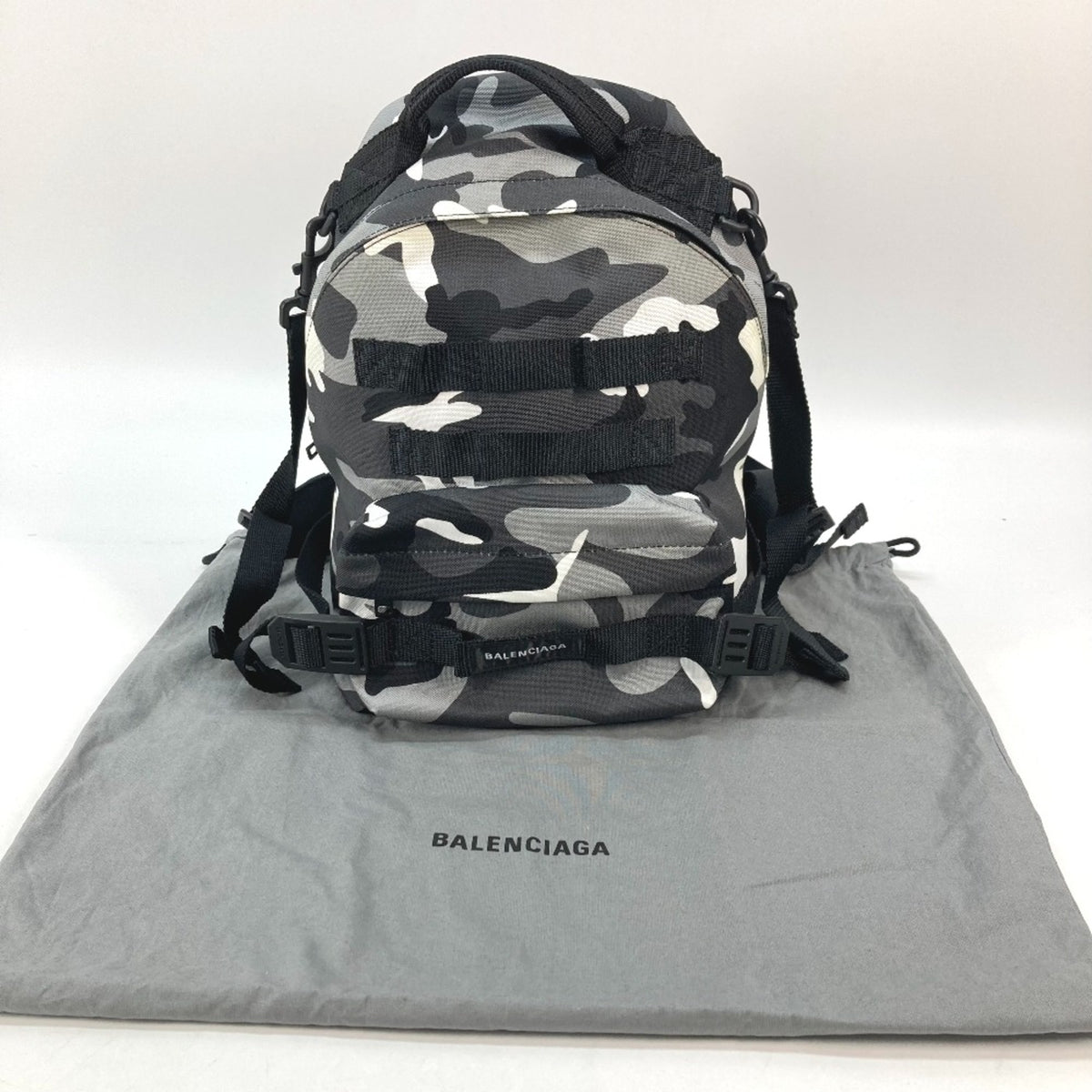 Balenciaga Gray Cloth Backpack (Pre-Owned)
