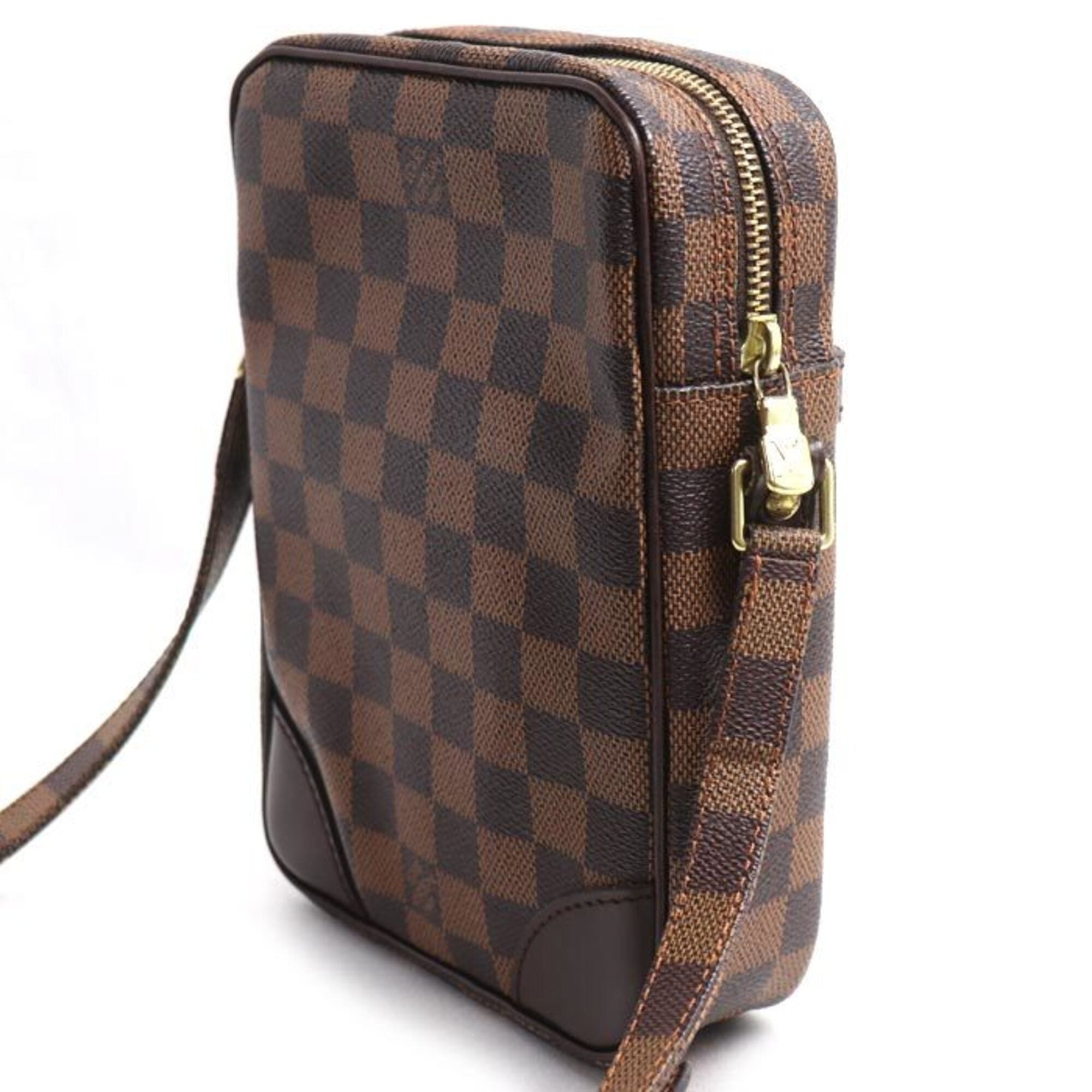 Louis Vuitton Gold Damier Canvas Shoulder Bag (Pre-Owned)