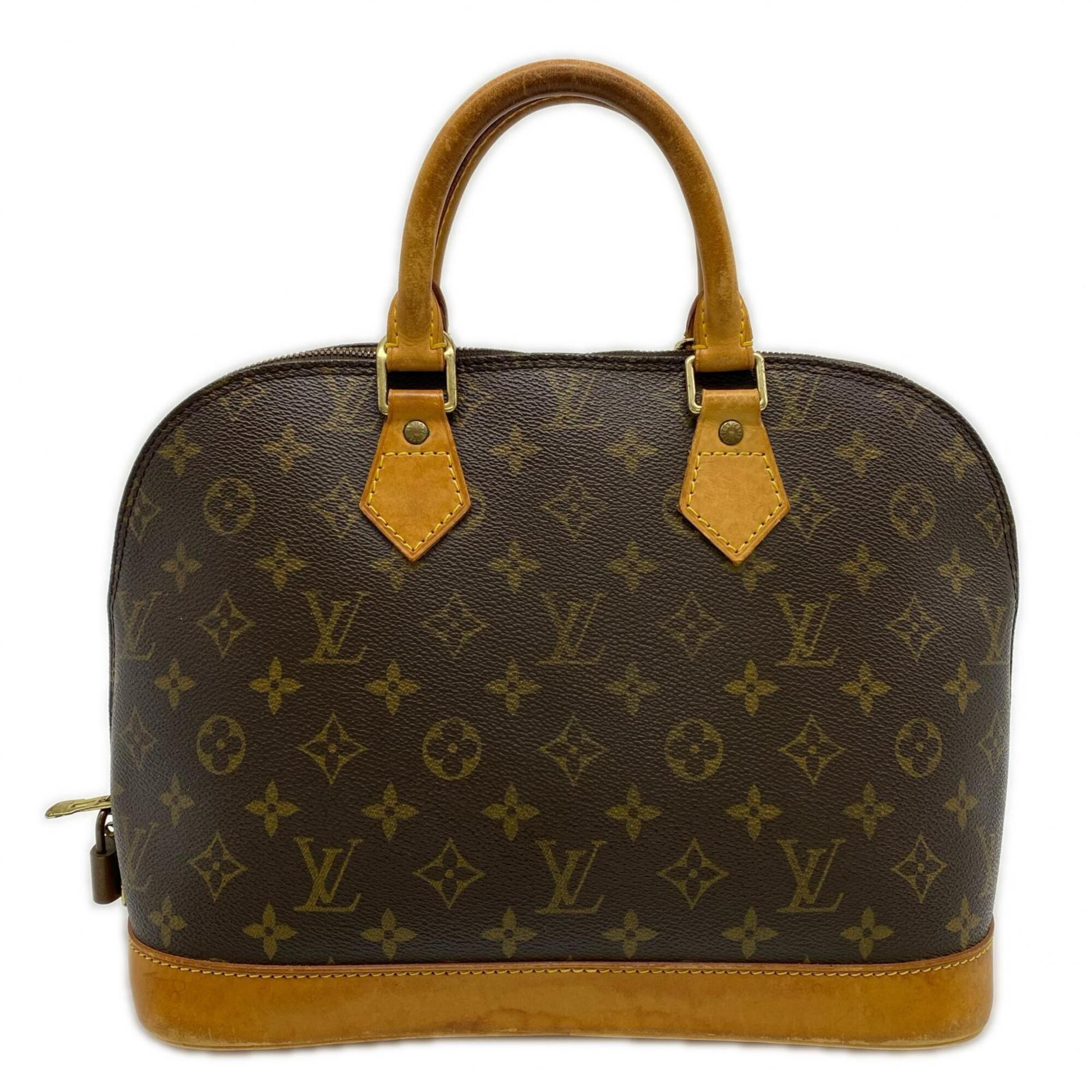 Louis Vuitton Brown Coated Canvas Leather Handbag (Pre-Owned)