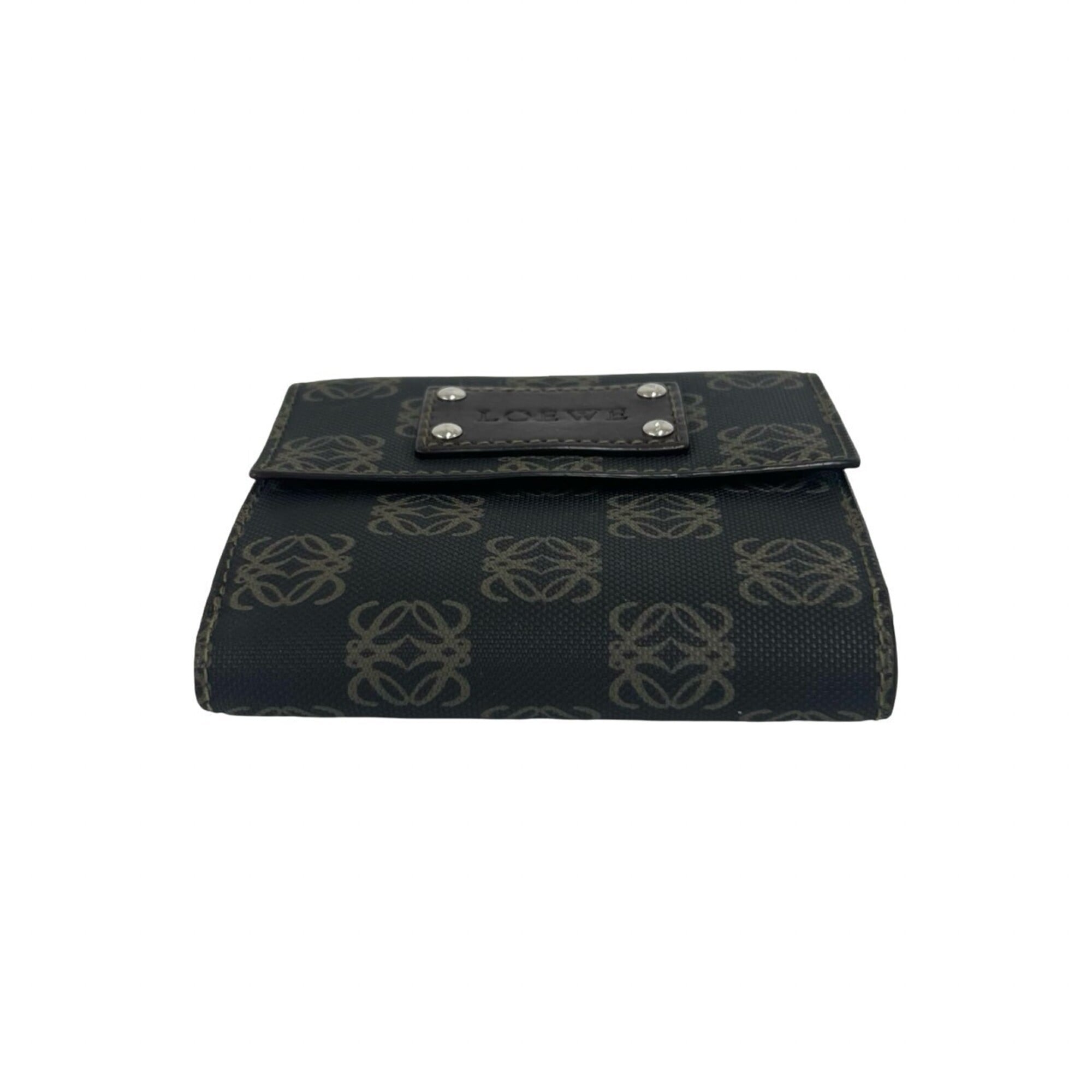 Loewe Brown Leather Pvc Wallet (Bi-Fold) (Pre-Owned)