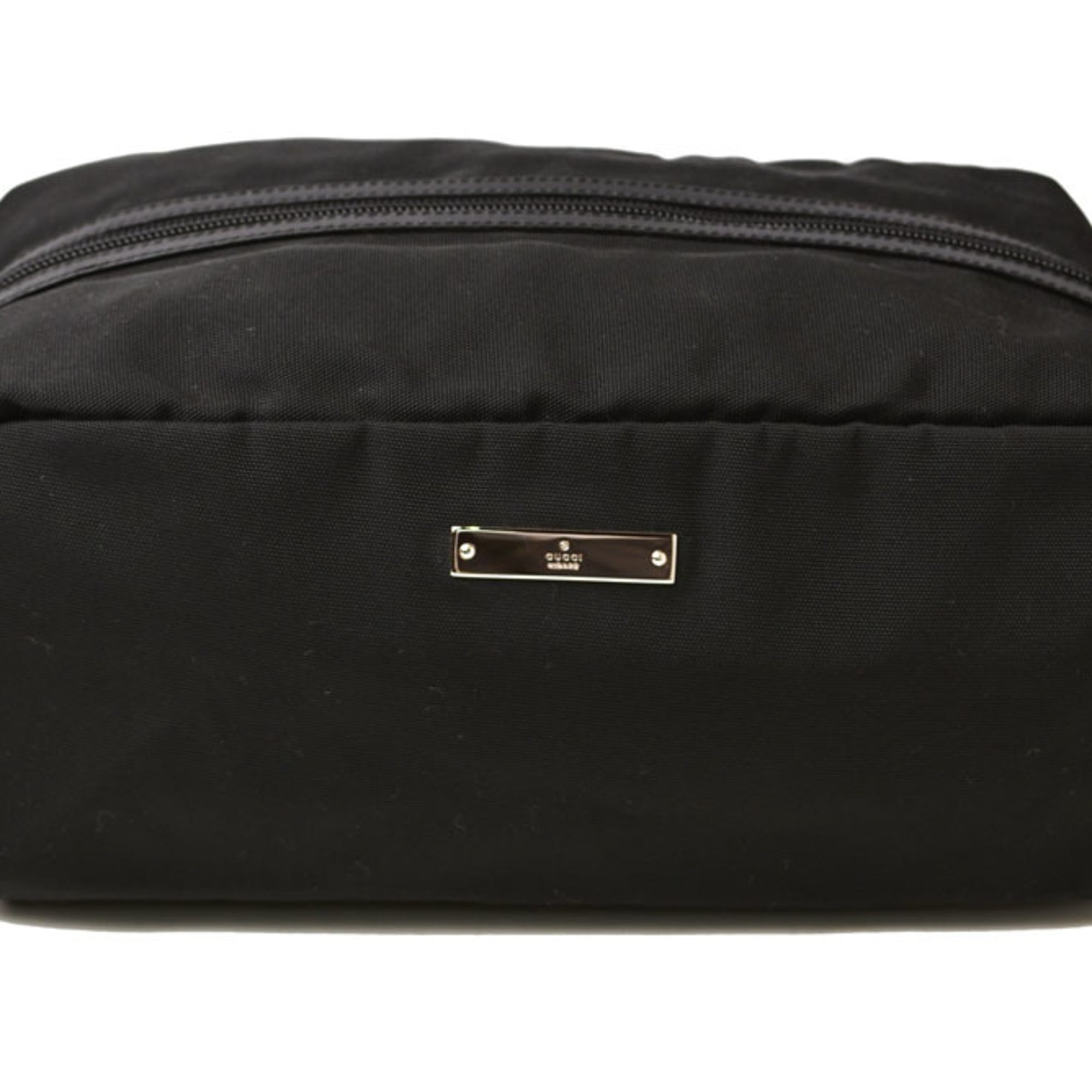 Gucci Black Nylon Canvas Clutch Bag Pouch (Pre-Owned)
