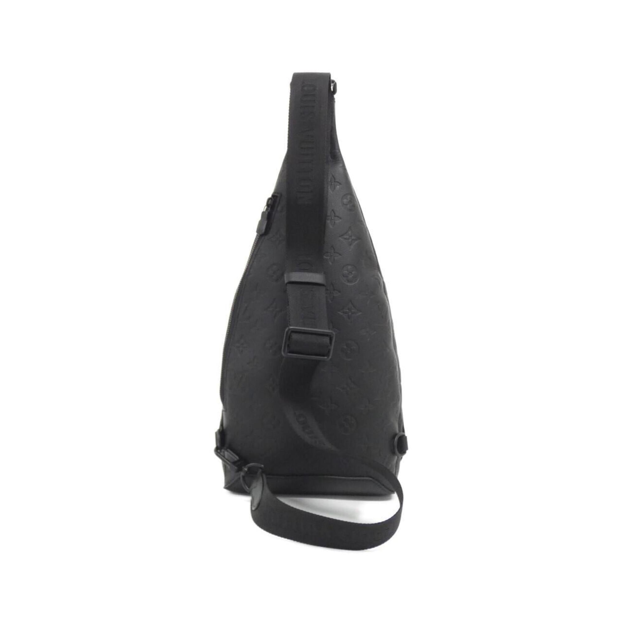 Louis Vuitton Black Leather Pouch Shoulder Bag (Pre-Owned)