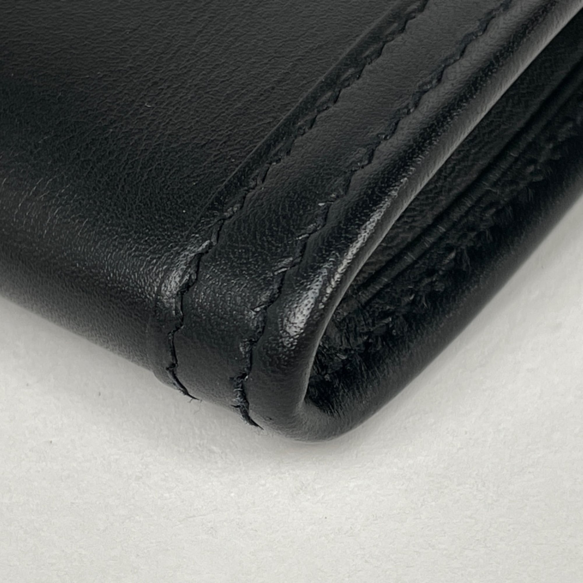 Hermes Black Swift Leather Clutch Bag (Pre-Owned)