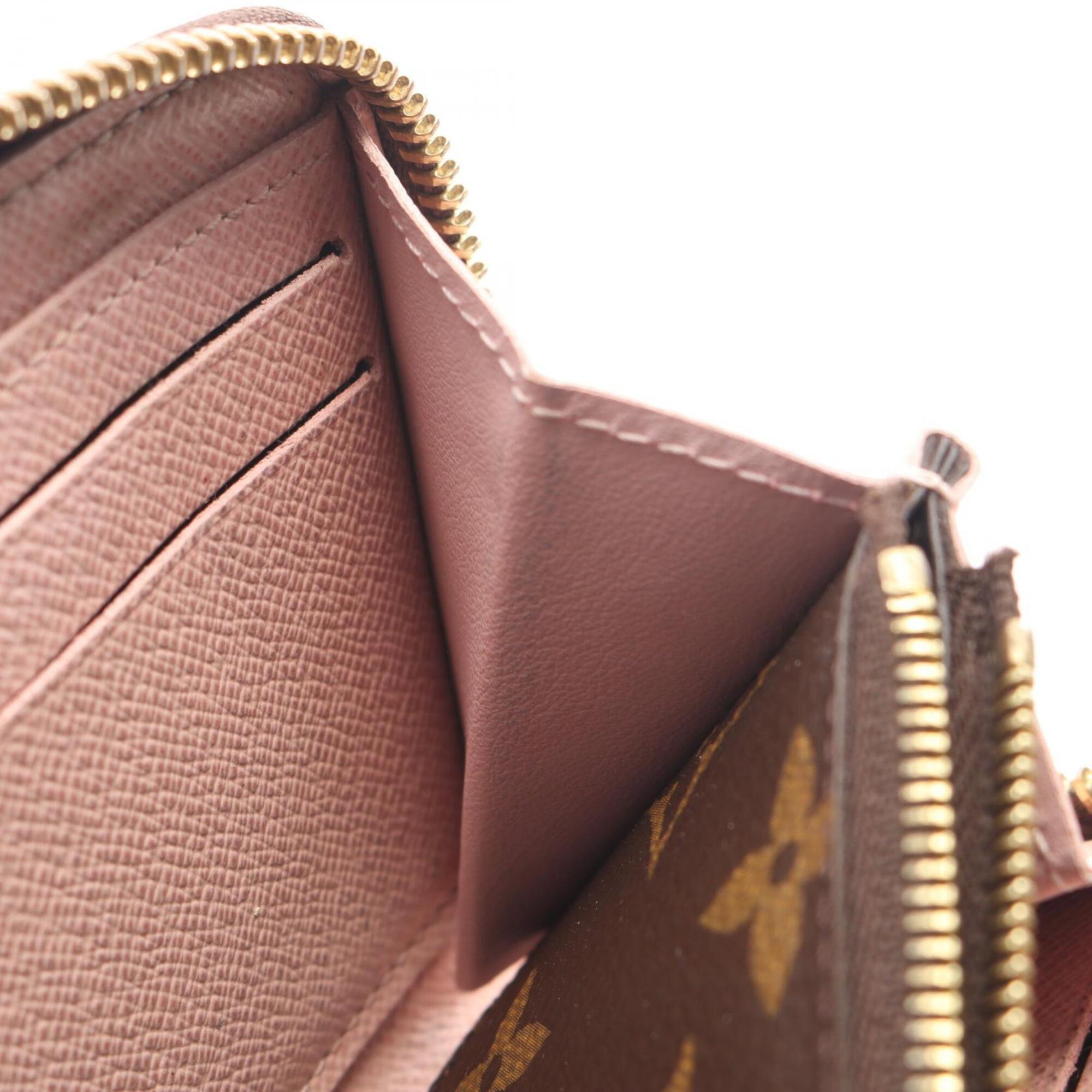 Louis Vuitton Brown Pink Pvc Leather Long Wallet (Bi-Fold) (Pre-Owned)
