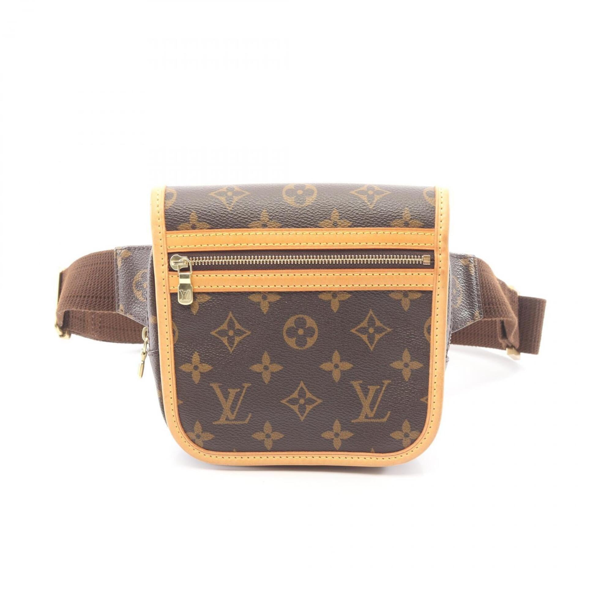 Louis Vuitton Brown Coated Canvas Leather Fanny Pack Handbag (Pre-Owned)
