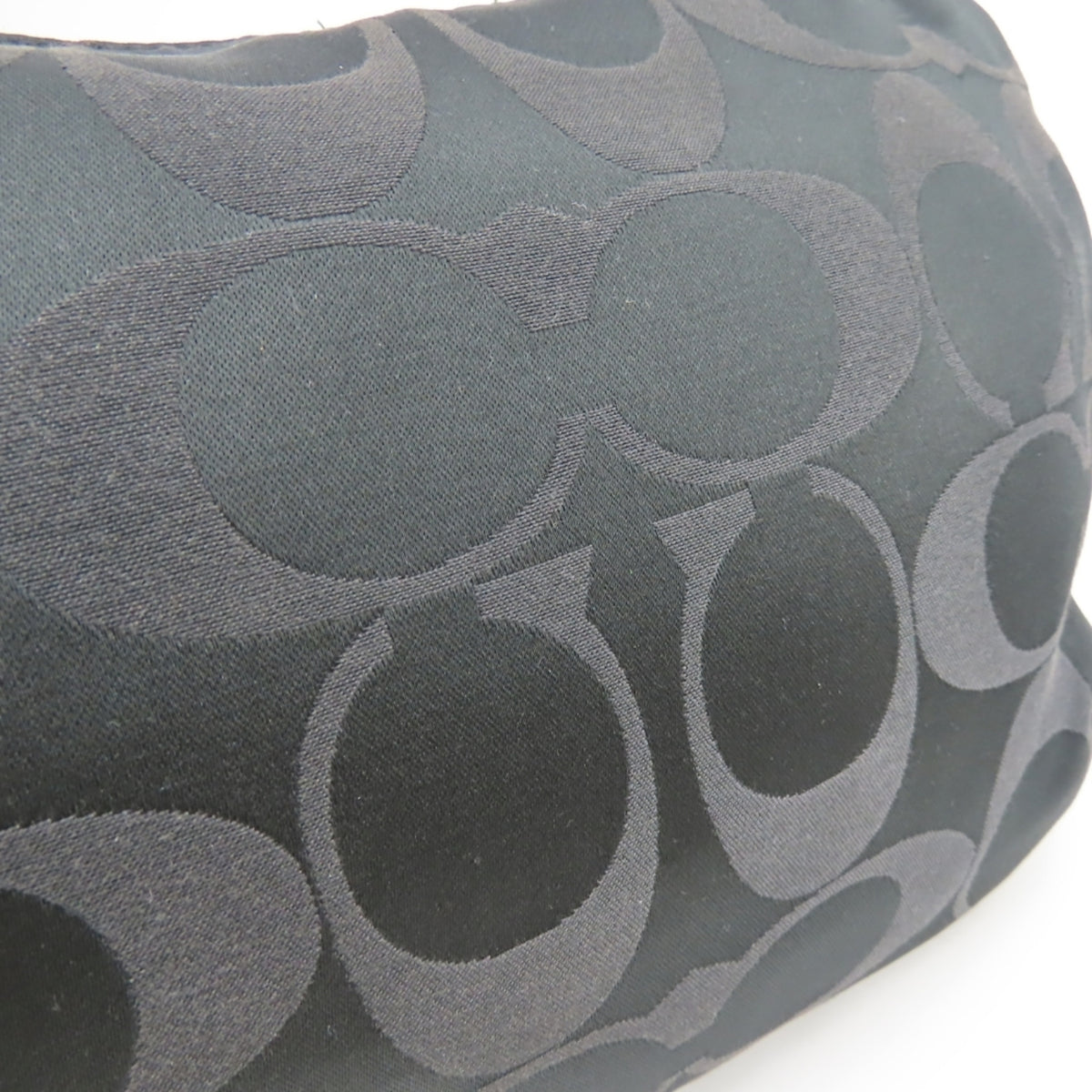 Coach Black Signature Line Shoulder Bag (Pre-Owned)