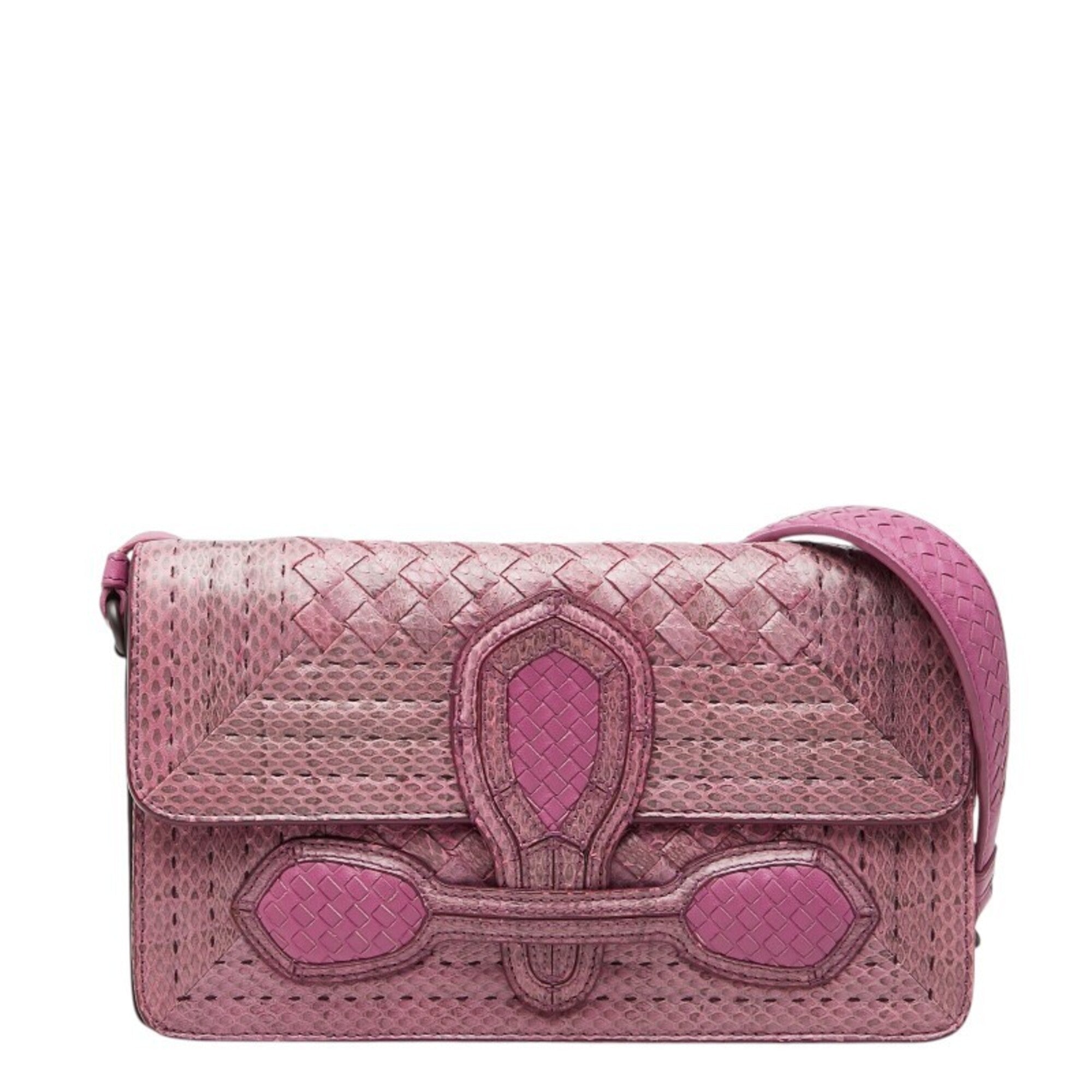 Bottega Veneta Pink Leather Shoulder Bag (Pre-Owned)