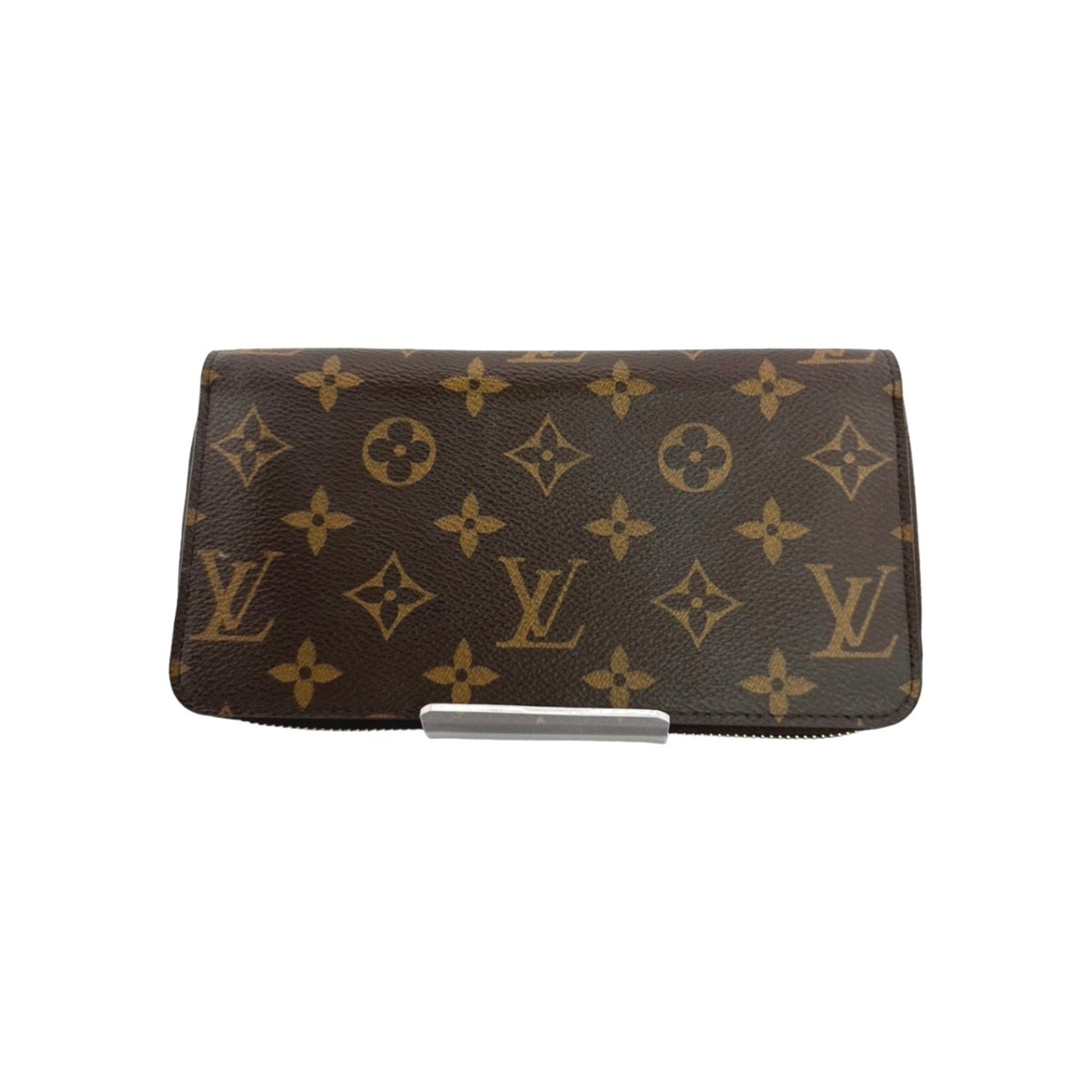Louis Vuitton Monogram Brown Fuchsia Monogram Long Wallet (Bi-Fold) (Pre-Owned)