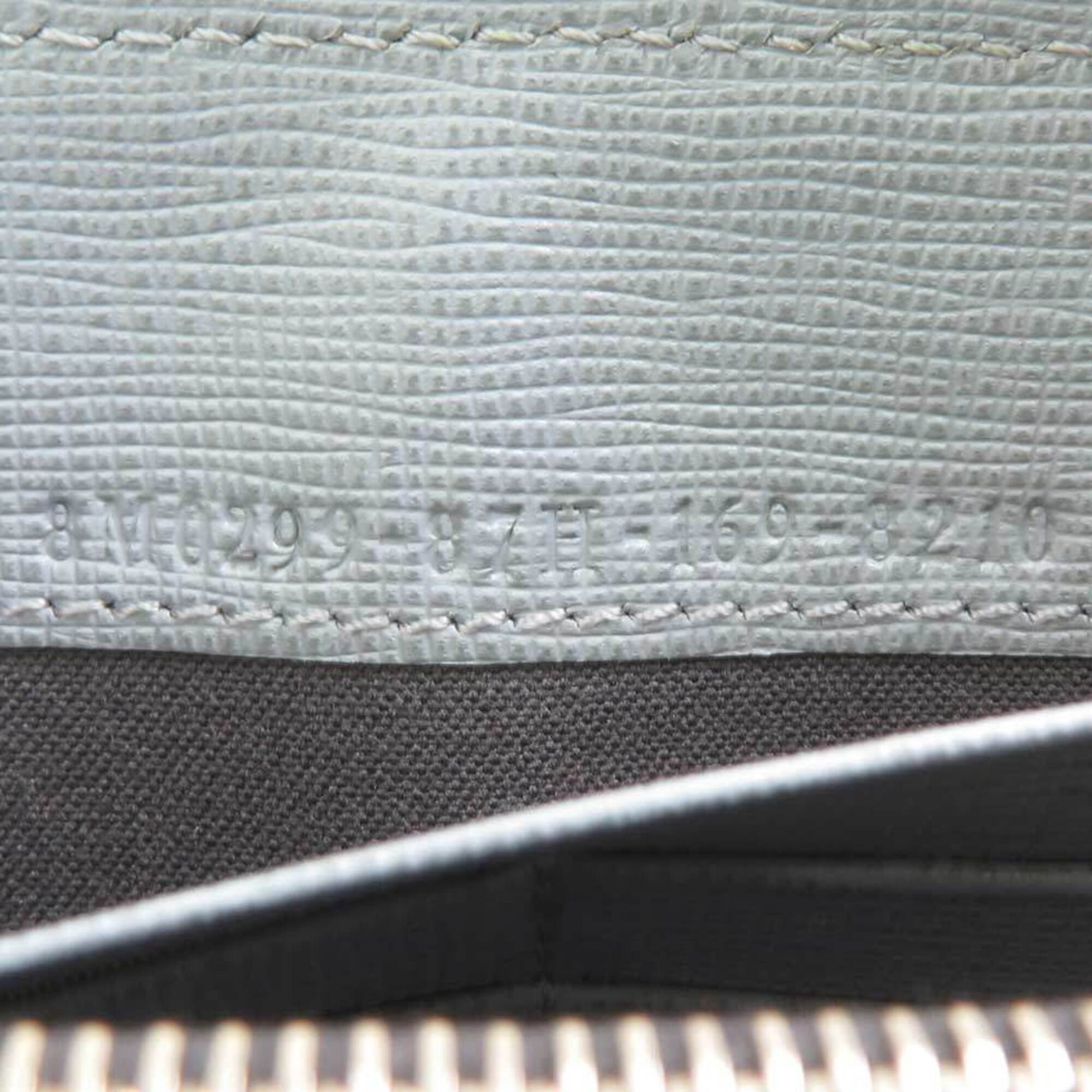 Fendi Light Gray Leather Long Wallet (Bi-Fold) (Pre-Owned)