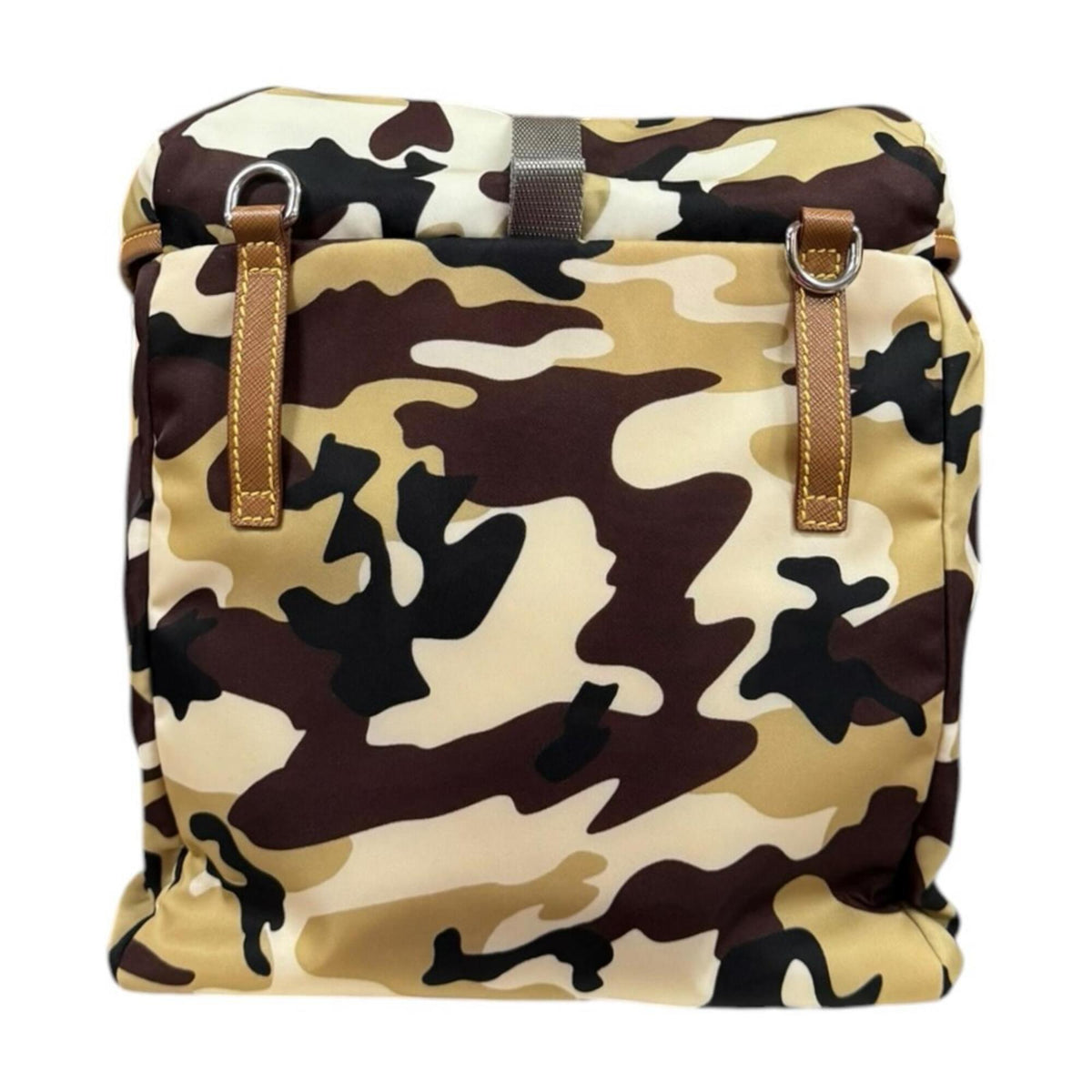 Prada Brown Nylon Shoulder Bag (Pre-Owned)