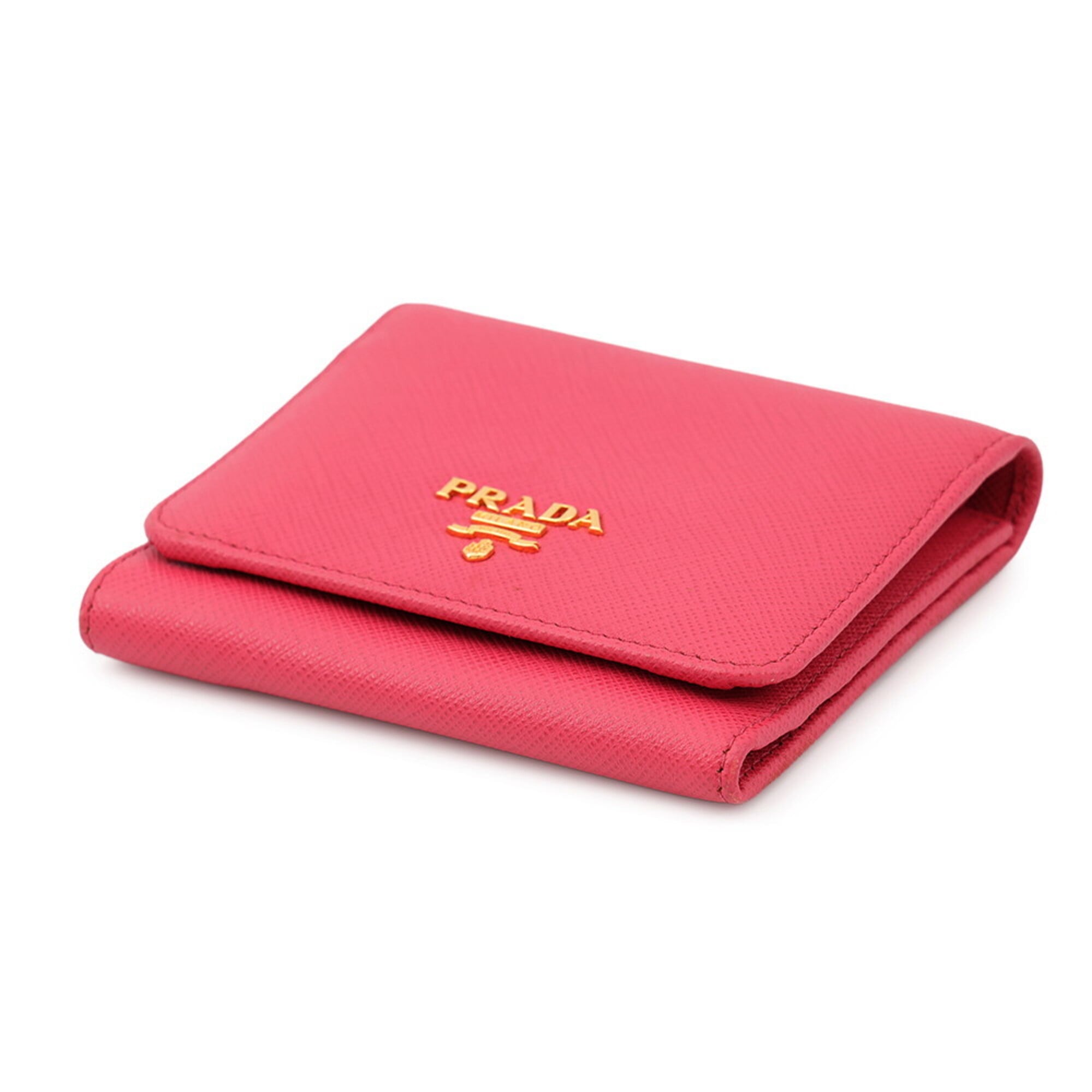 Prada Pink Leather Wallet (Tri-Fold) (Pre-Owned)