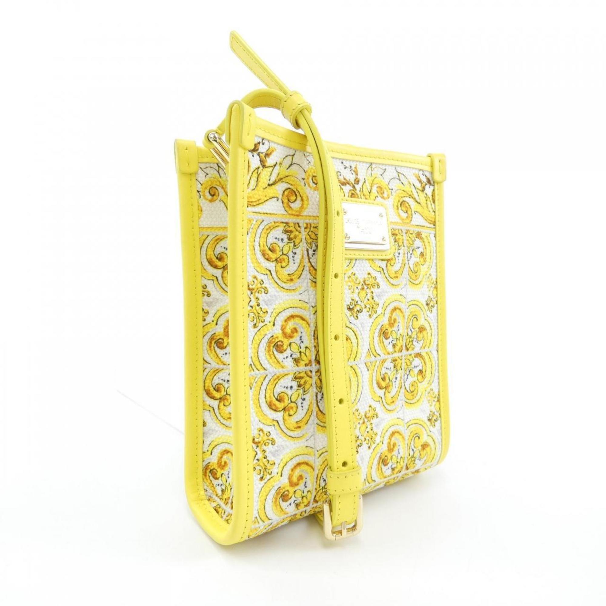 Dolce & Gabbana White Yellow Handbag (Pre-Owned)