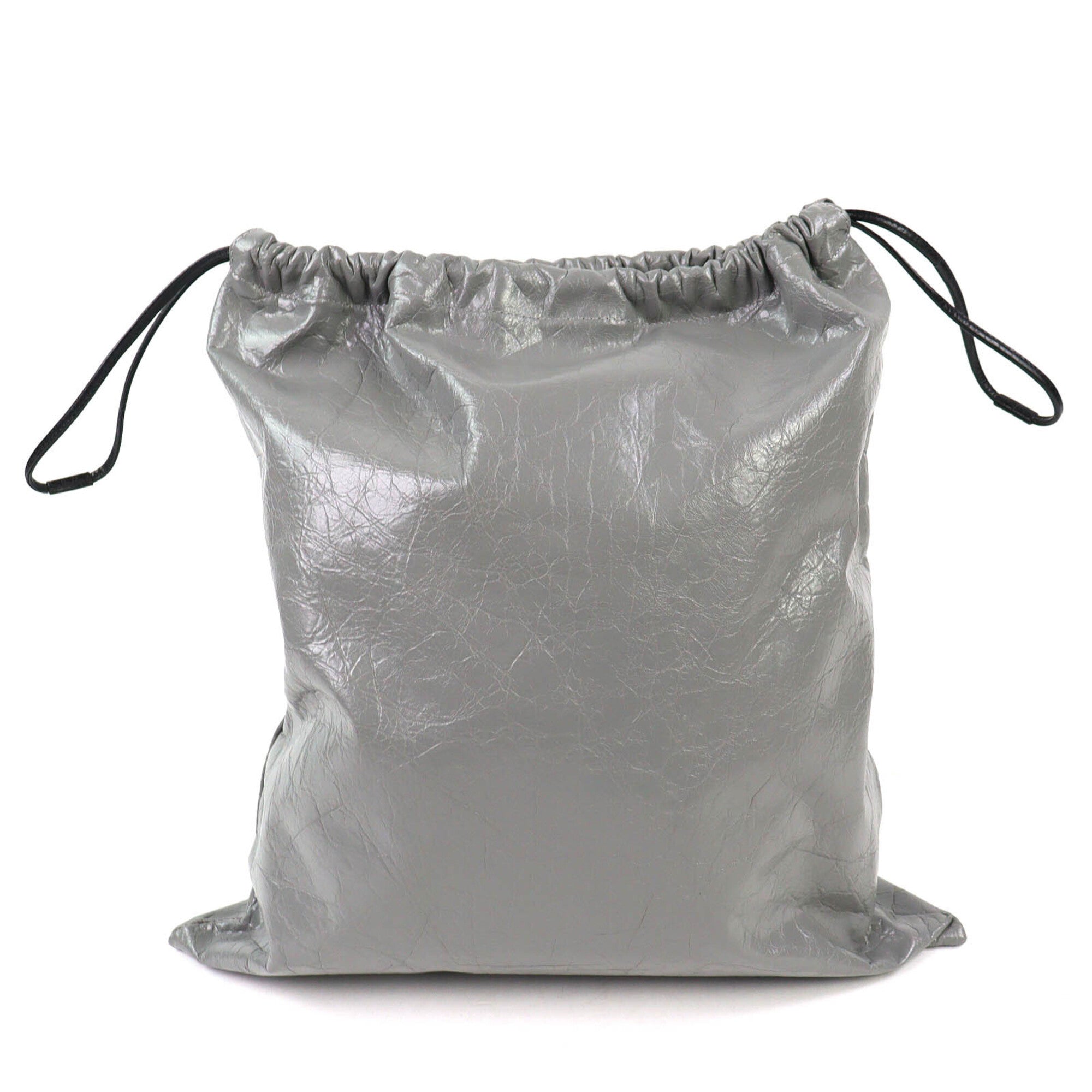 Balenciaga Gray Leather Polyamide Pouch (Pre-Owned)