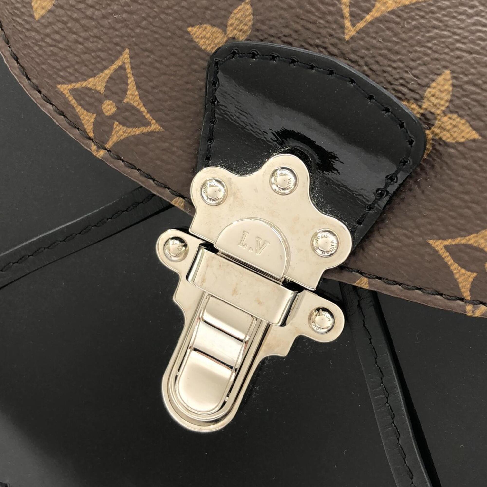 Louis Vuitton Black Coated Canvas Backpack (Pre-Owned)