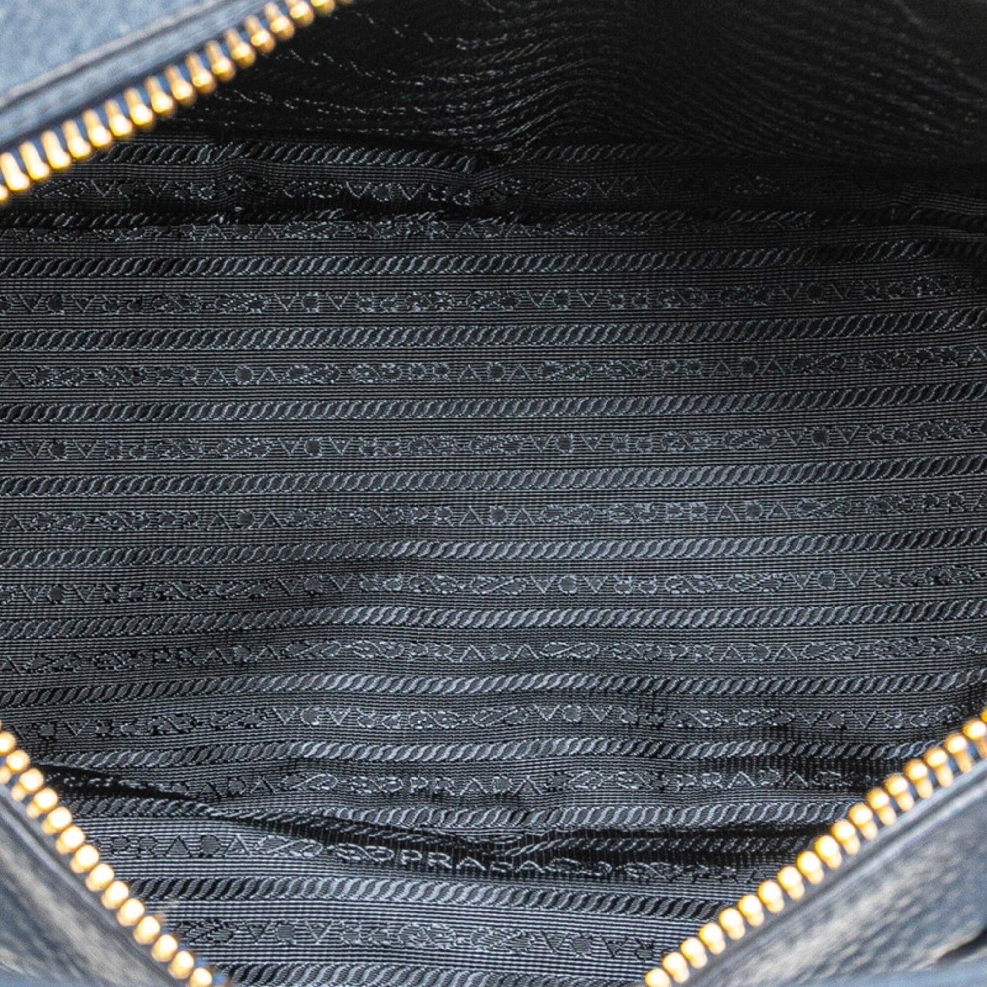 Prada Blue Vitello Daino Handbag (Pre-Owned)