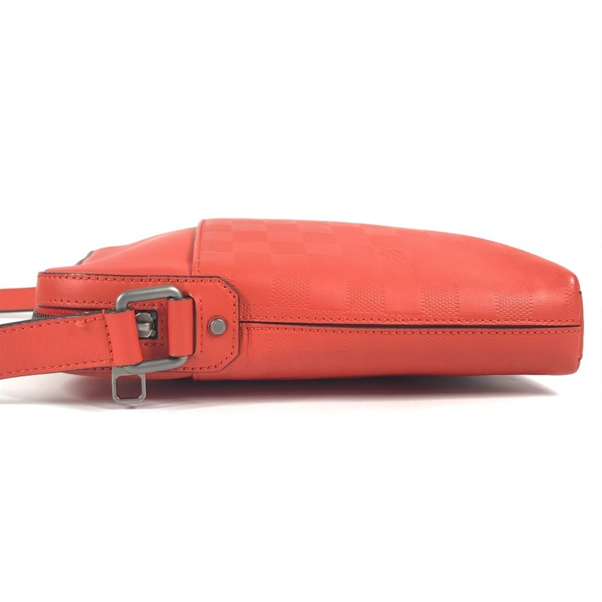 Louis Vuitton Red Color Damier Infini Pochette Shoulder Bag (Pre-Owned)