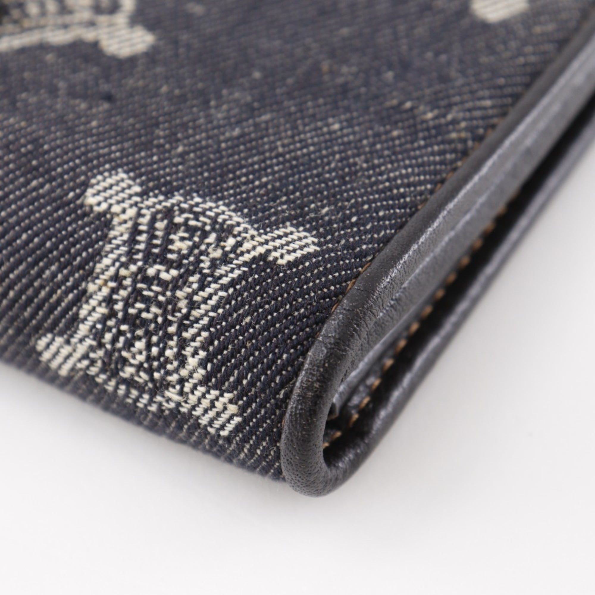 Celine Navy Denim Long Wallet (Bi-Fold) (Pre-Owned)