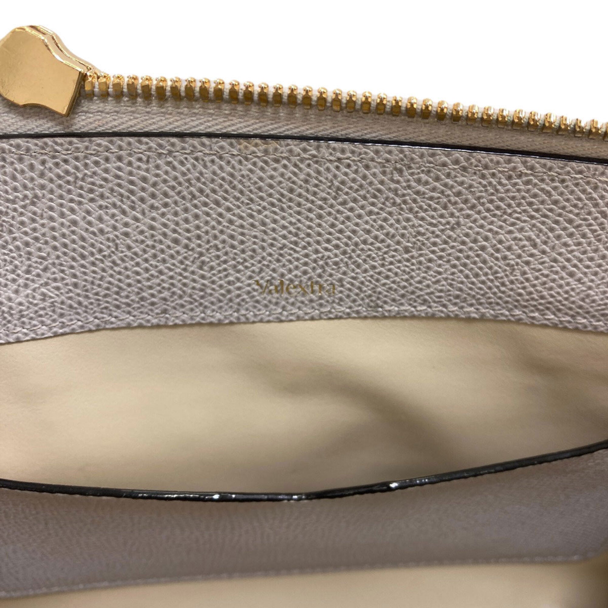 Valextra Light Gray Leather Handbag (Pre-Owned)