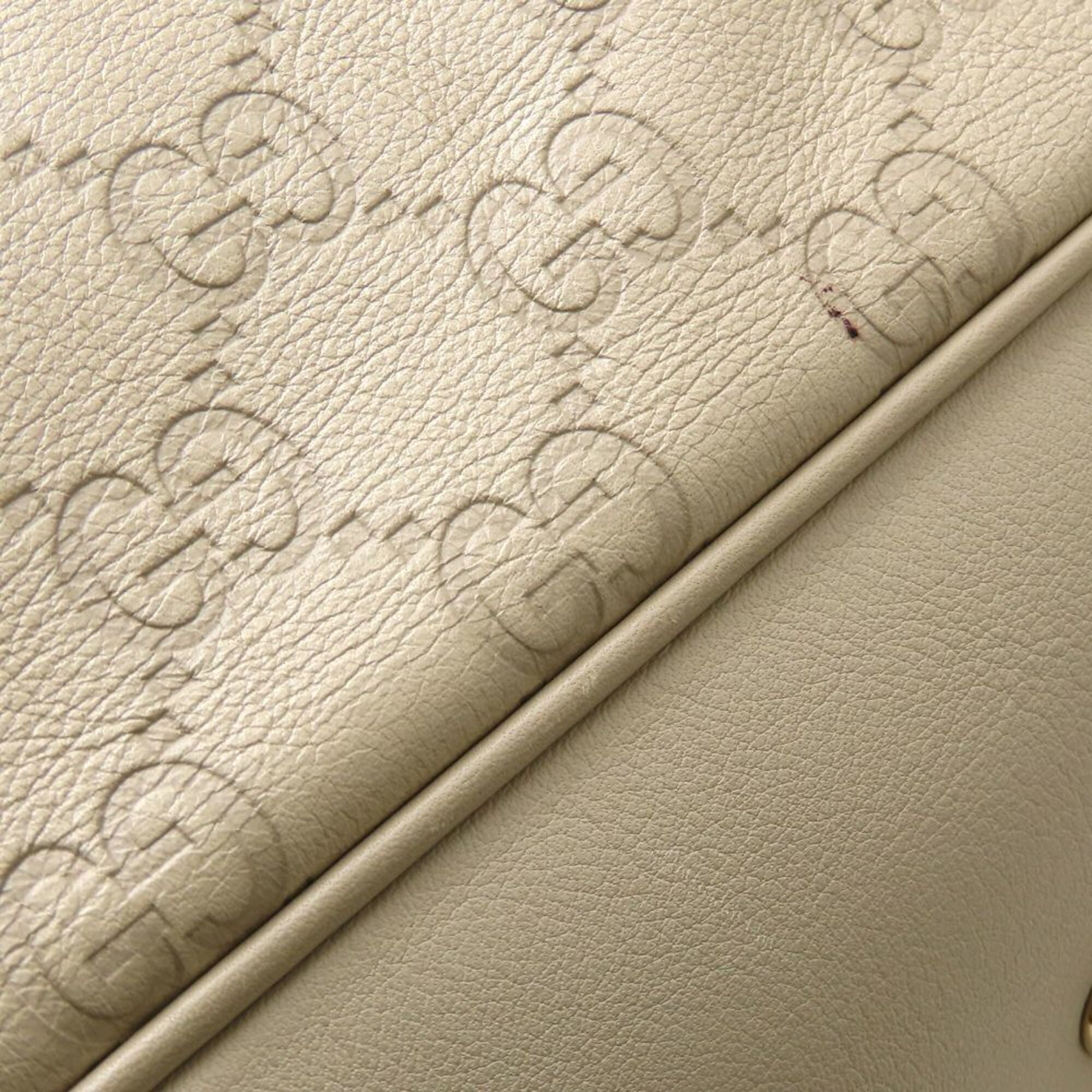 Gucci Ivory Leather Tote Bag (Pre-Owned)
