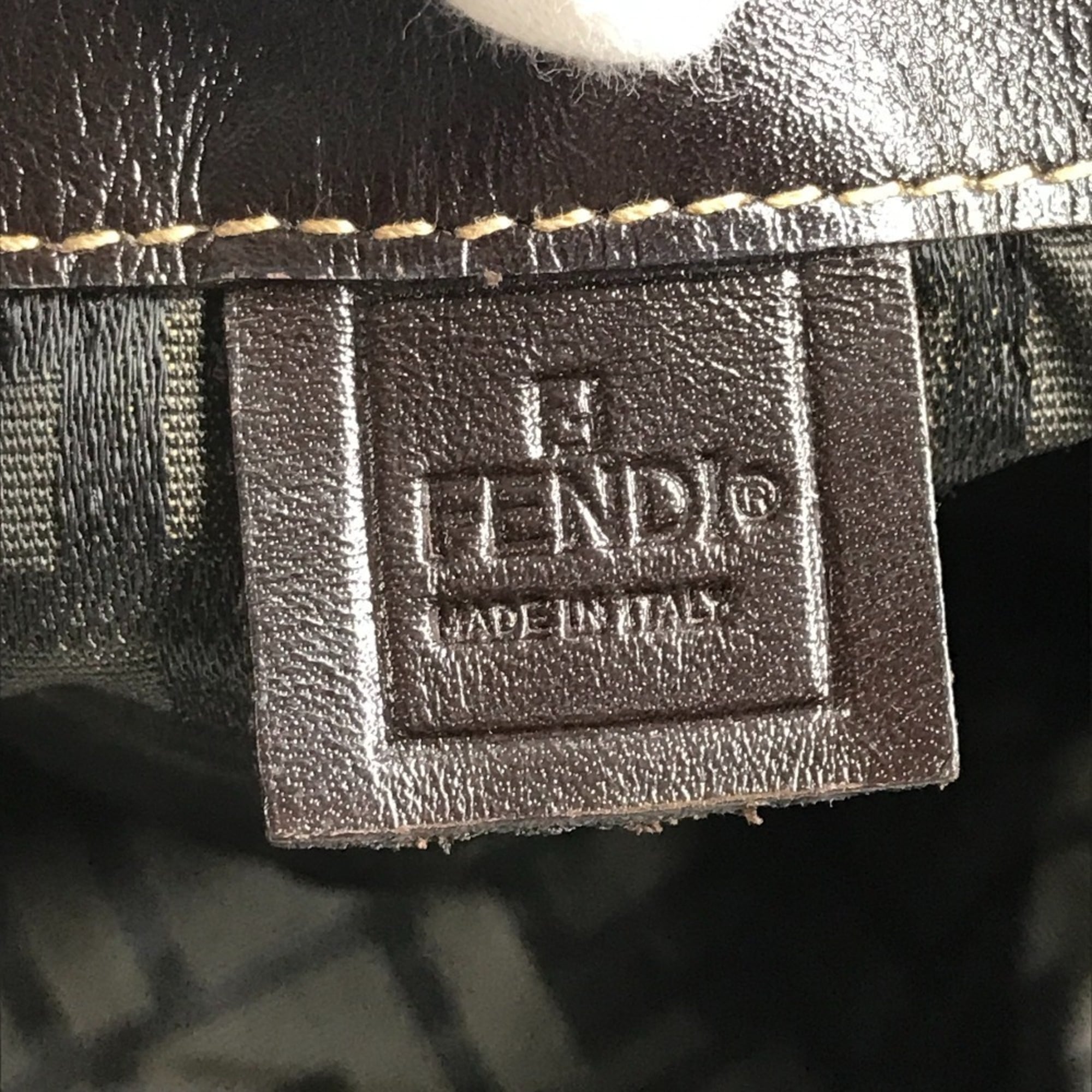 Fendi Zucca Brown Canvas Eco-Bag Handbag Tote Bag (Pre-Owned)