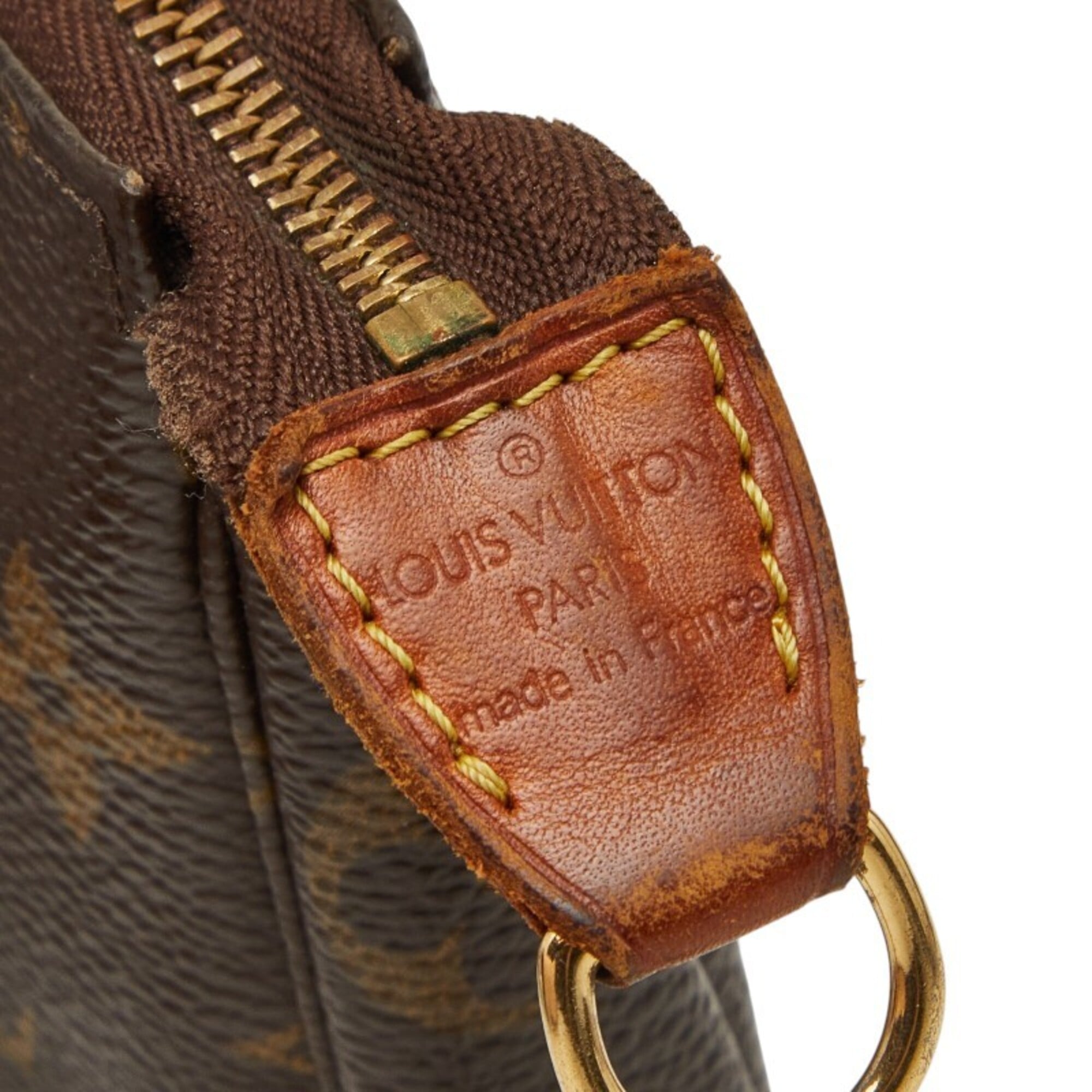 Louis Vuitton Monogram Brown Pvc Leather Handbag Pochette (Pre-Owned)