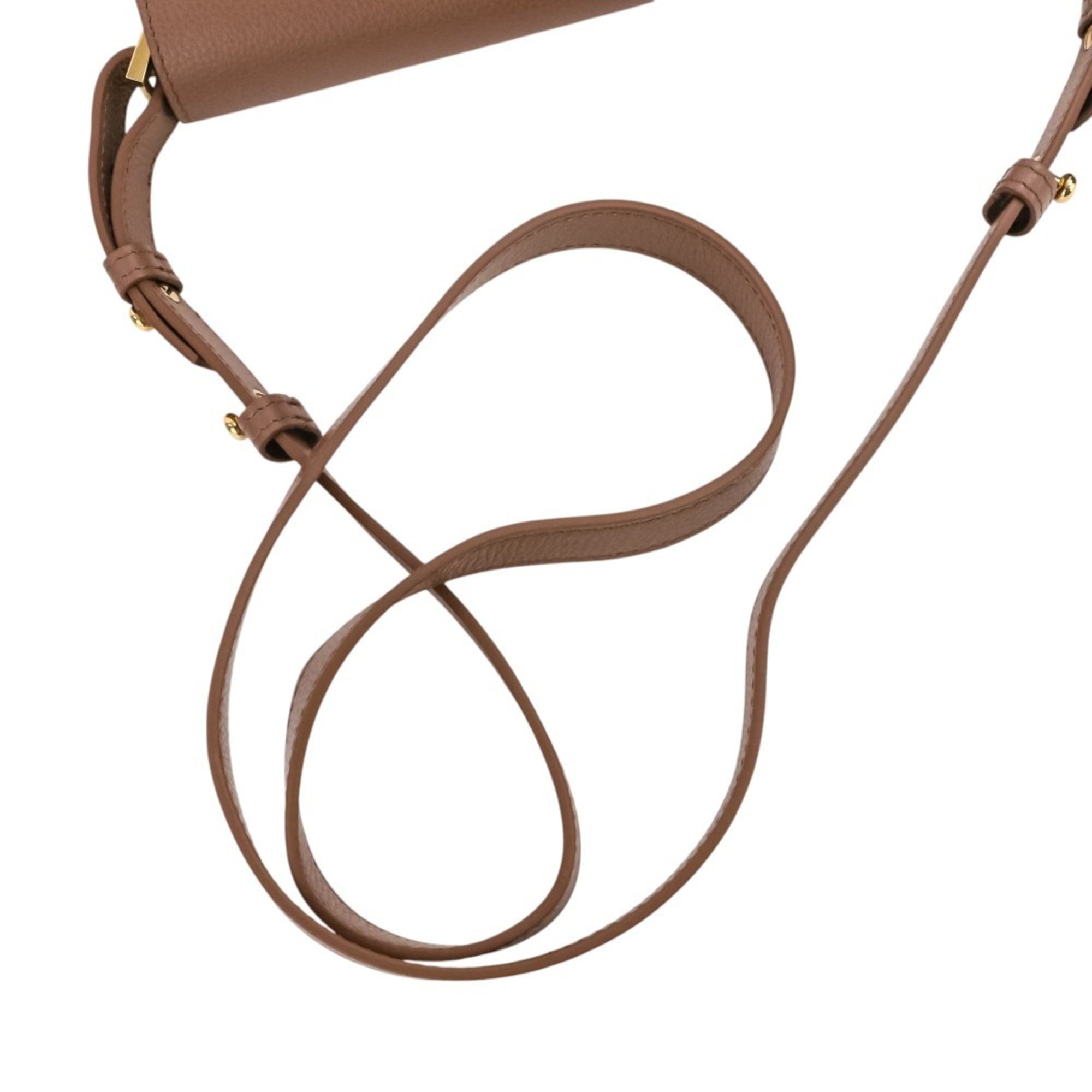 Sergio Rossi Brown Messenger Bag Shoulder Bag (Pre-Owned)