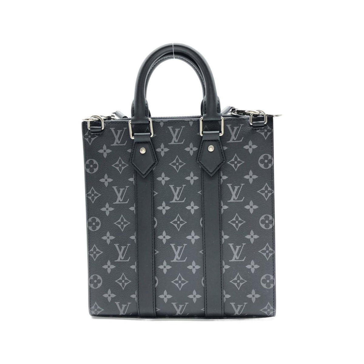 Louis Vuitton Black Coated Canvas Handbag (Pre-Owned)
