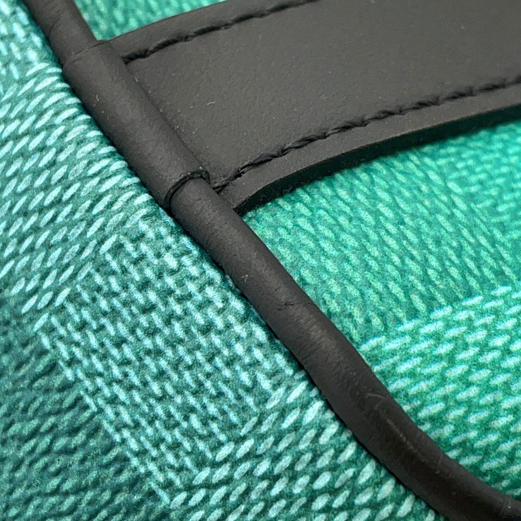 Louis Vuitton Damier Damier Canvas Green Yellow Handbag Shoulder Bag (Pre-Owned)