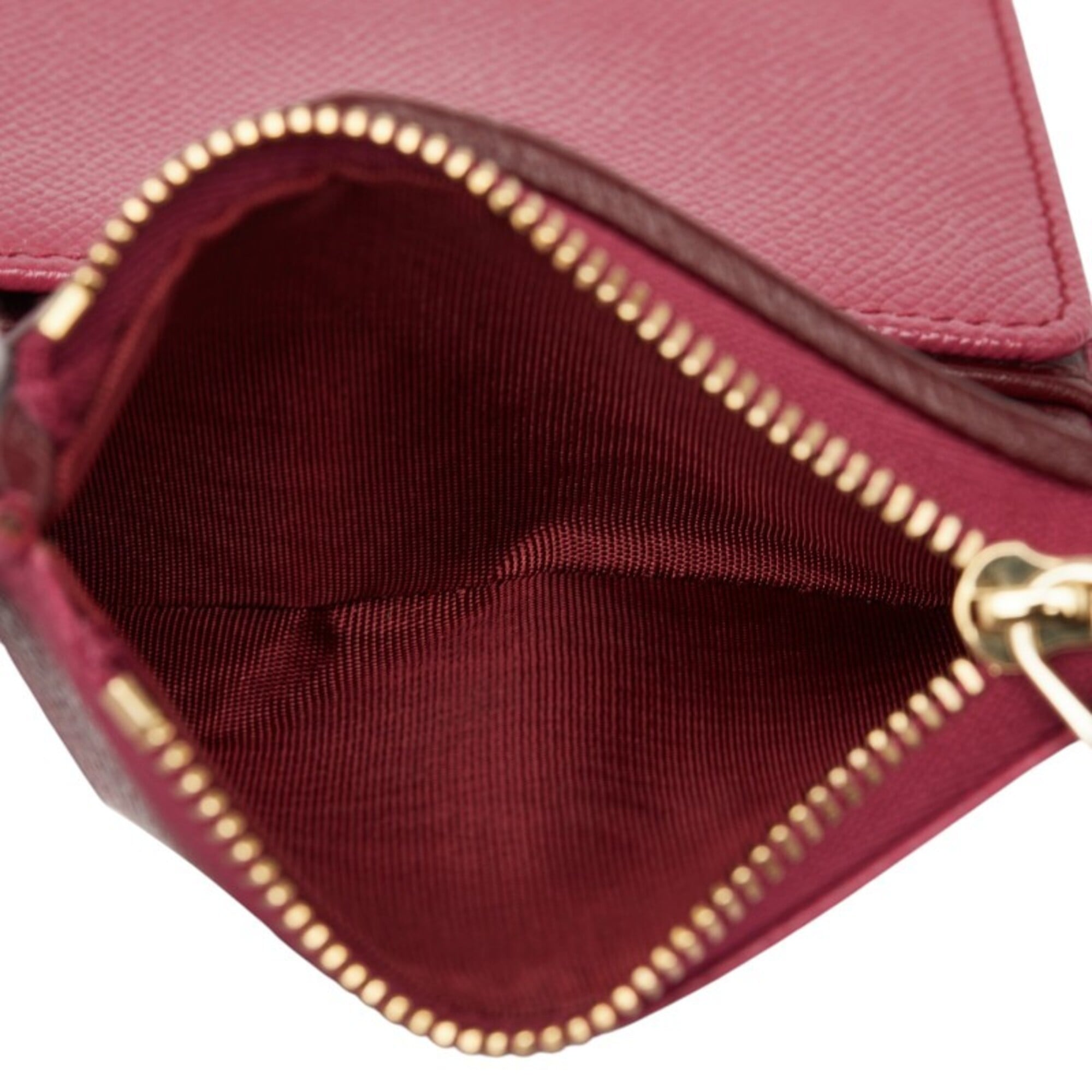 Bvlgari Pink Leather Wallet (Tri-Fold) (Pre-Owned)