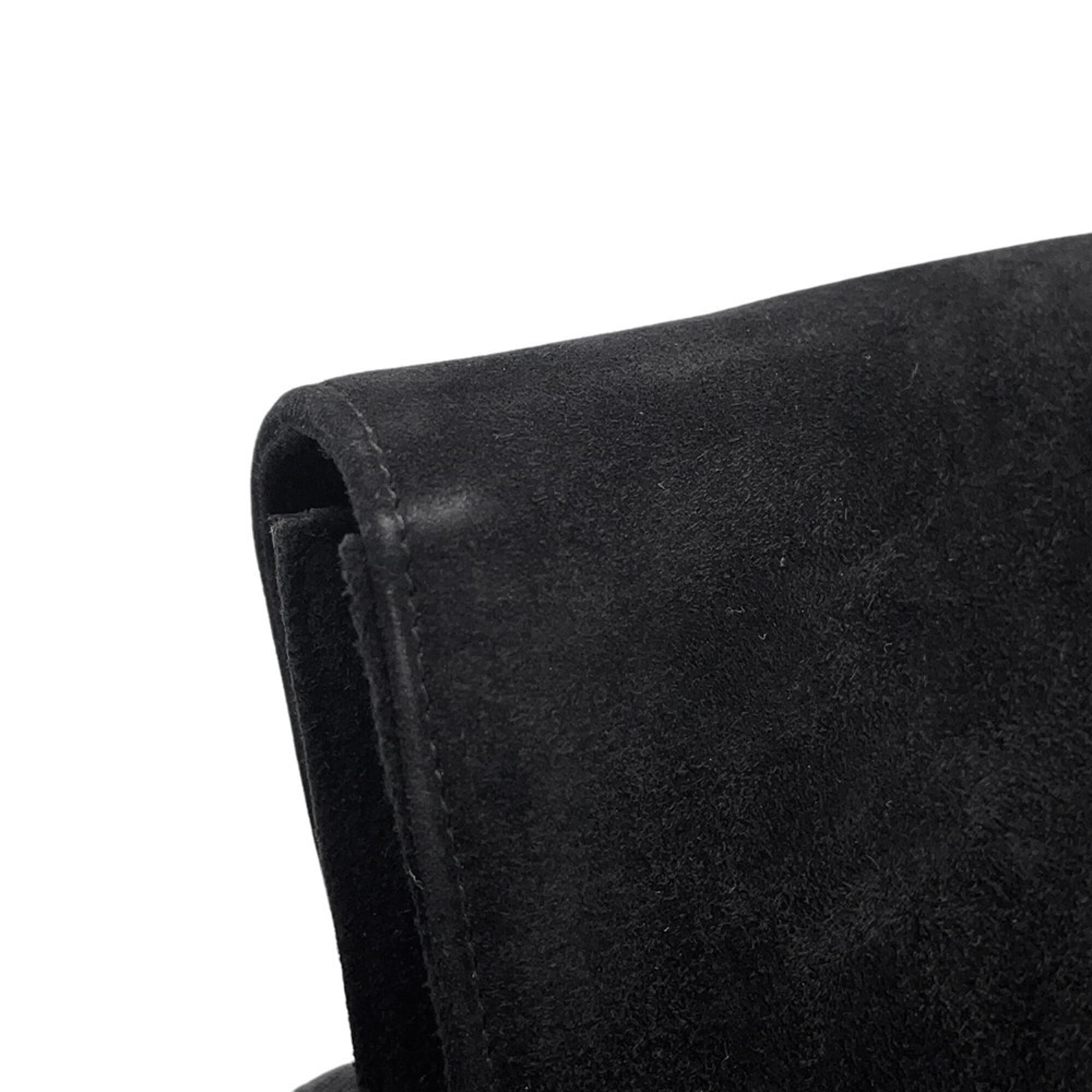 Salvatore Ferragamo Black Suede Shoulder Bag (Pre-Owned)
