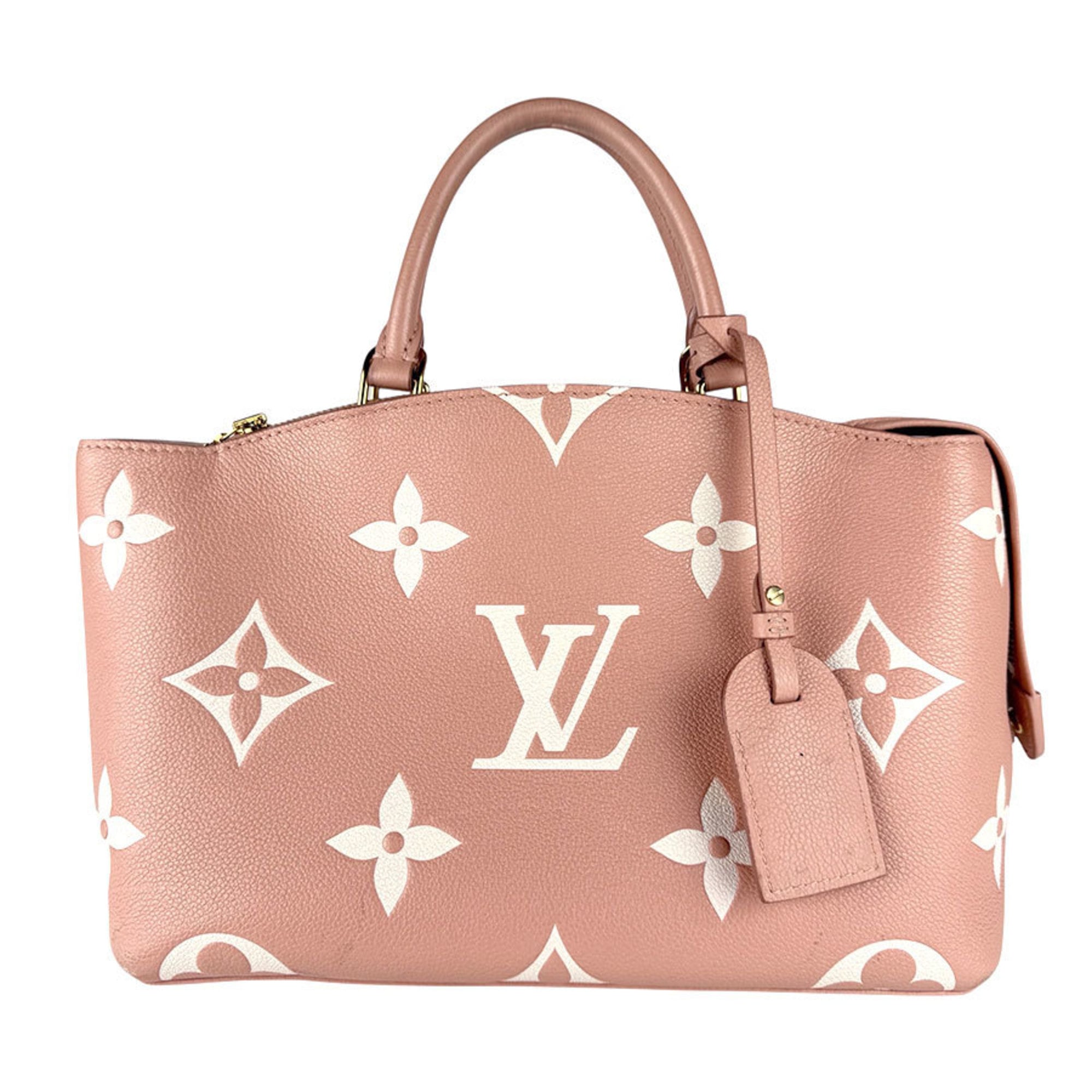 Louis Vuitton Cream Pink Monogram Empreinte Handbag Shoulder Bag (Pre-Owned)