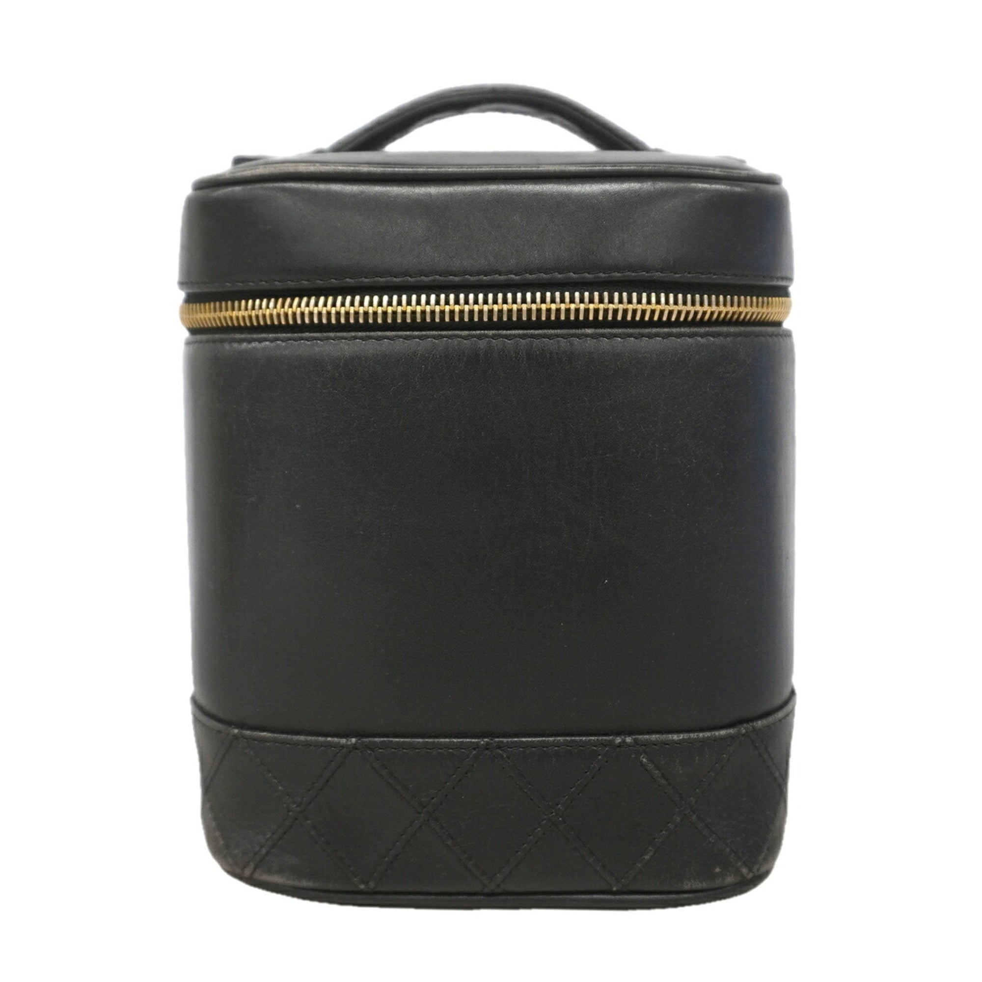 Chanel Black Leather Vanity Bag (Pre-Owned)