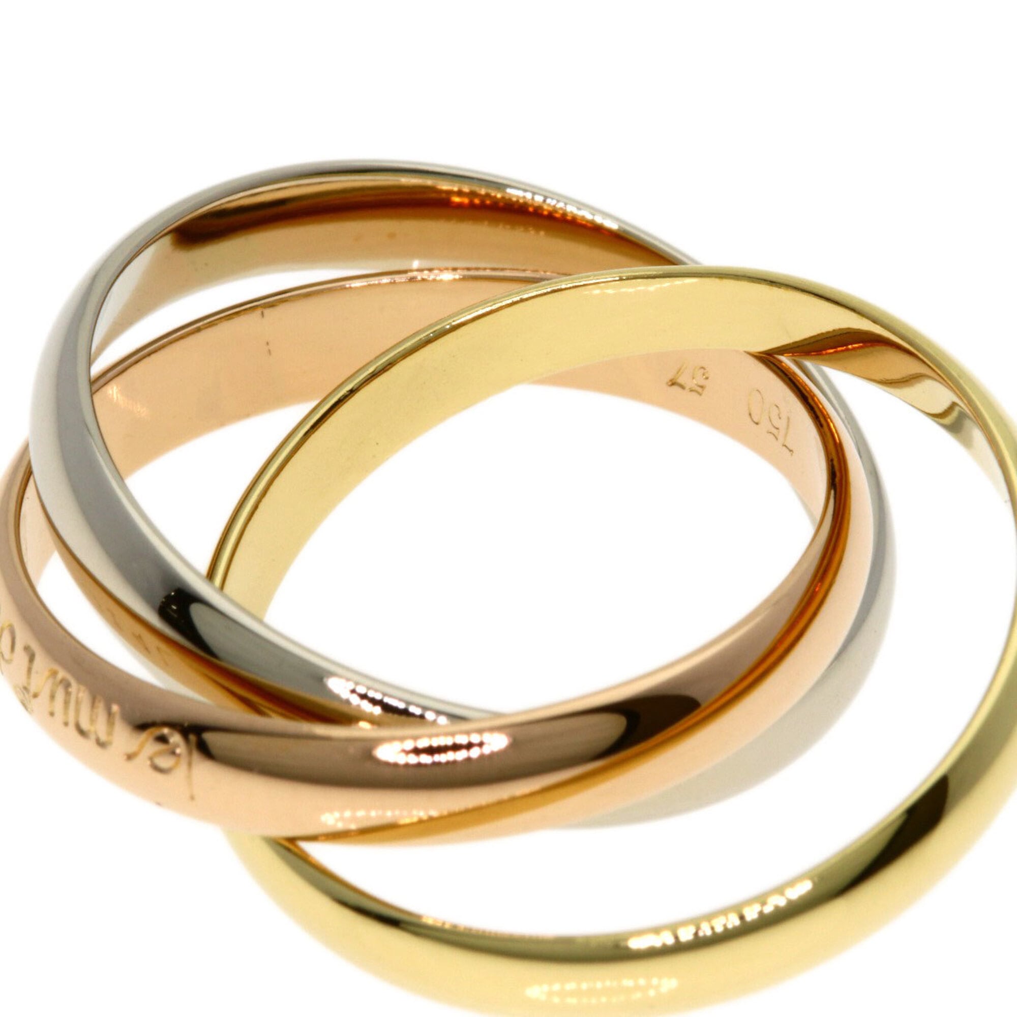 Cartier Trinity Yellow Gold (18K) Pink Gold (18K) White Gold (18K) Band Ring (Pre-Owned)
