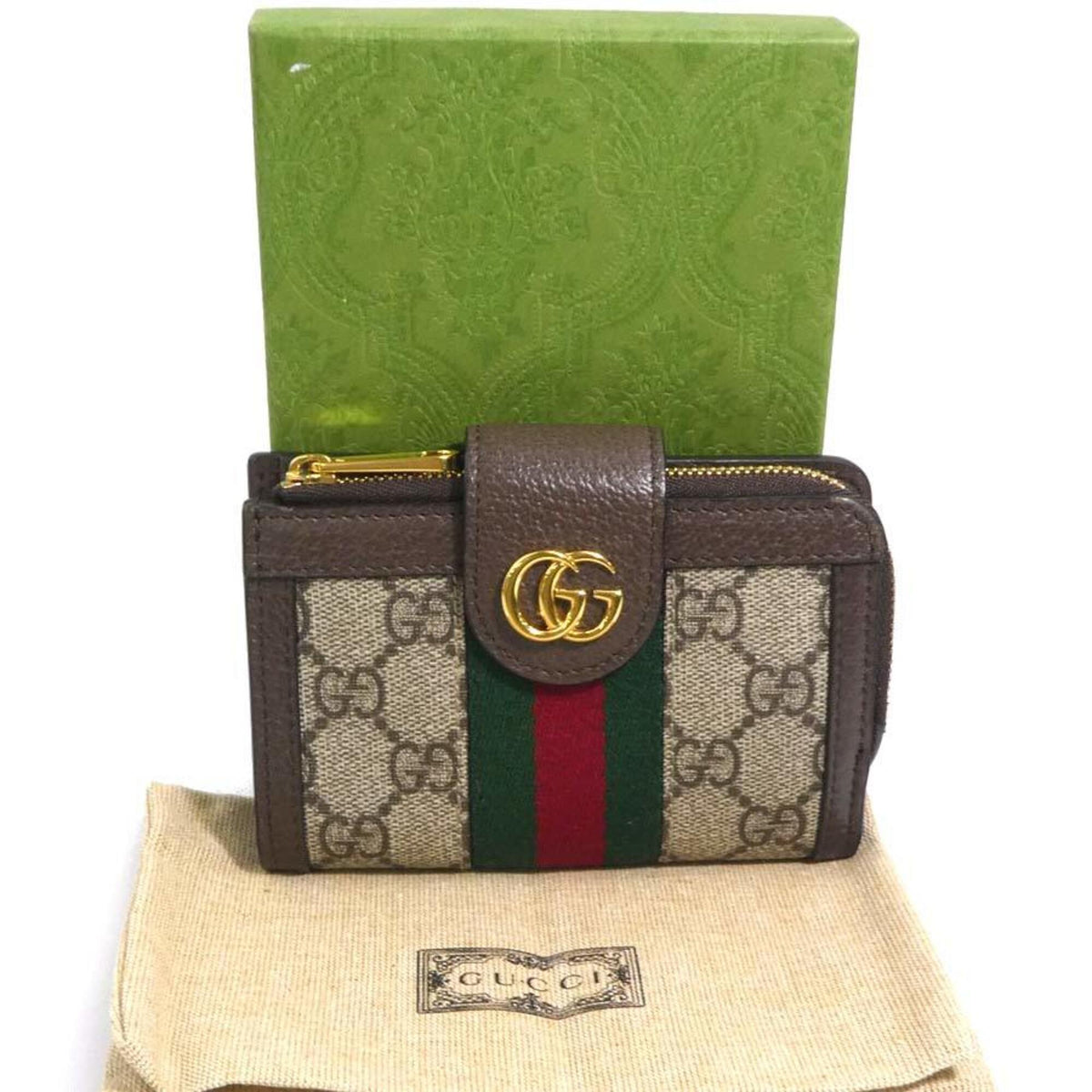 Gucci Brown Gg Supreme Wallet (Bi-Fold) (Pre-Owned)