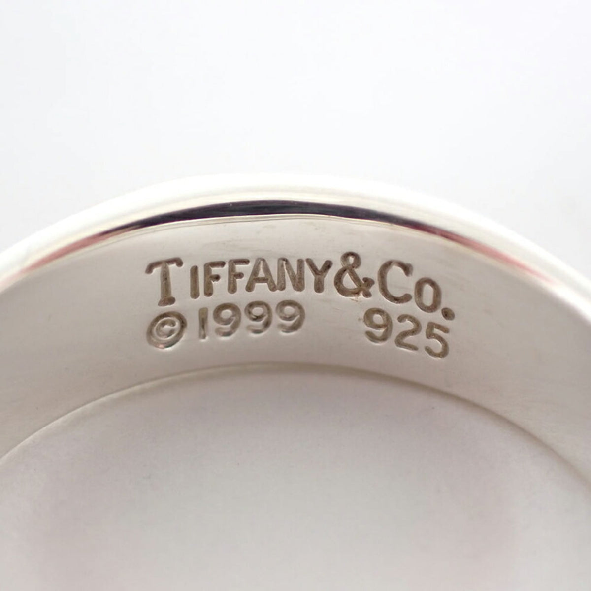 Tiffany Sterling Silver 925 Band Ring (Pre-Owned)