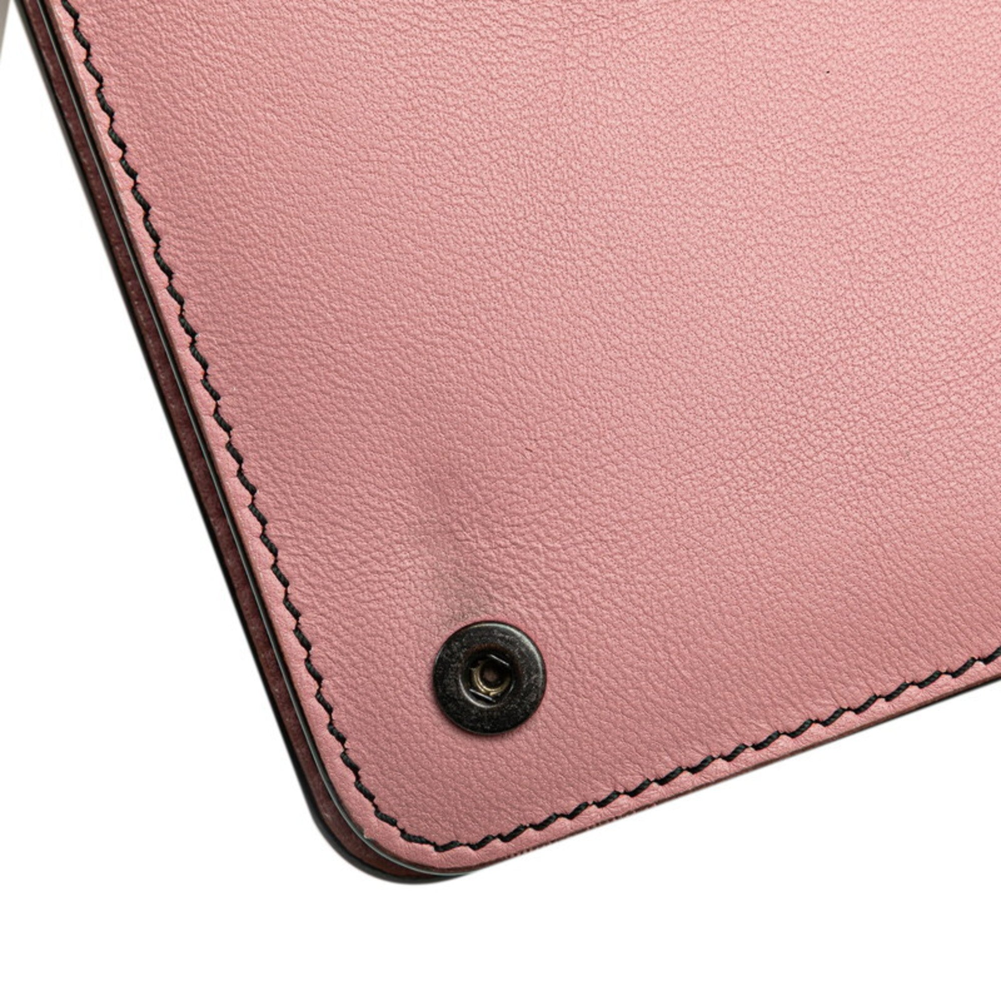 Bottega Veneta Intrecciato Pink Leather Shoulder Bag (Pre-Owned)