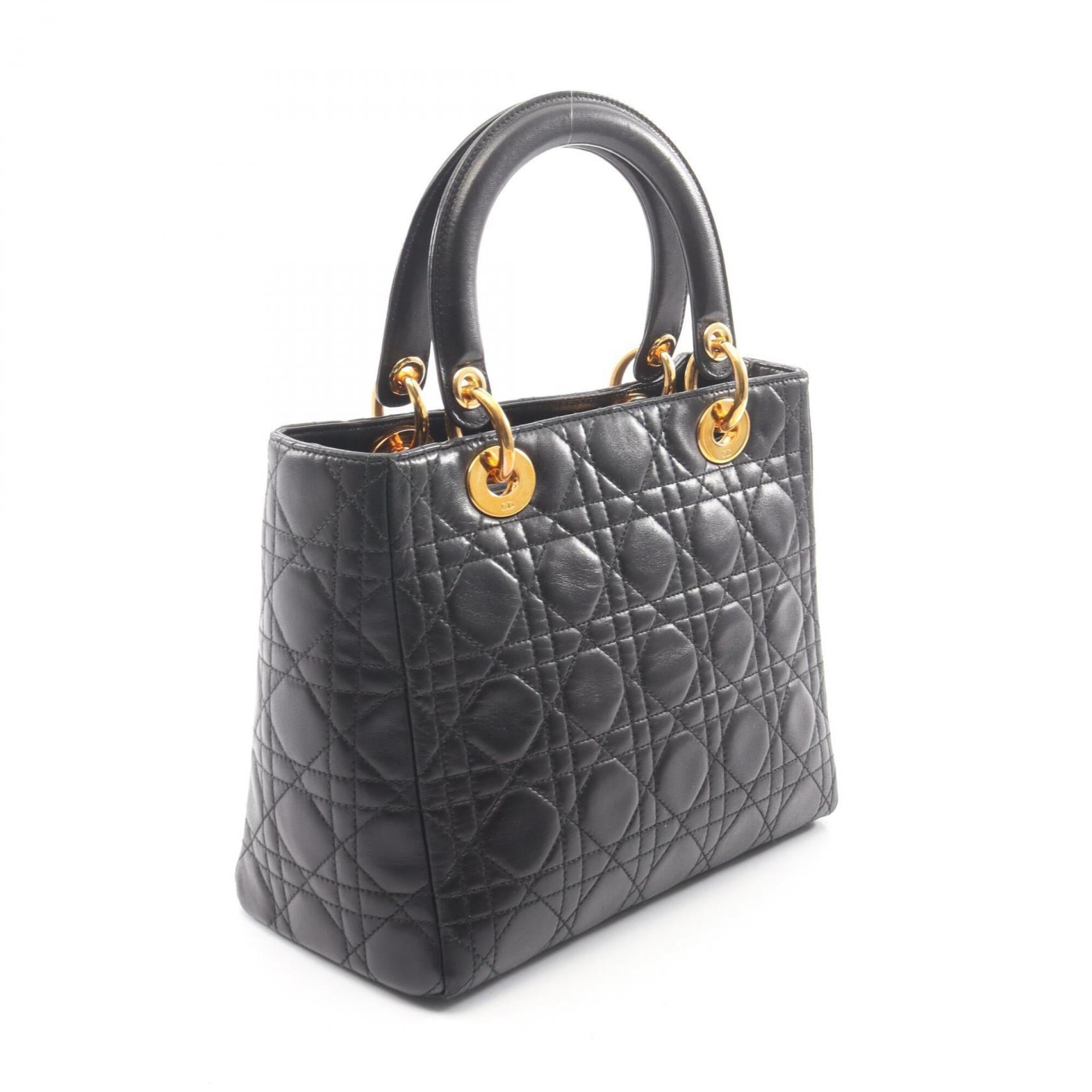 Christian Dior Black Leather Handbag (Pre-Owned)