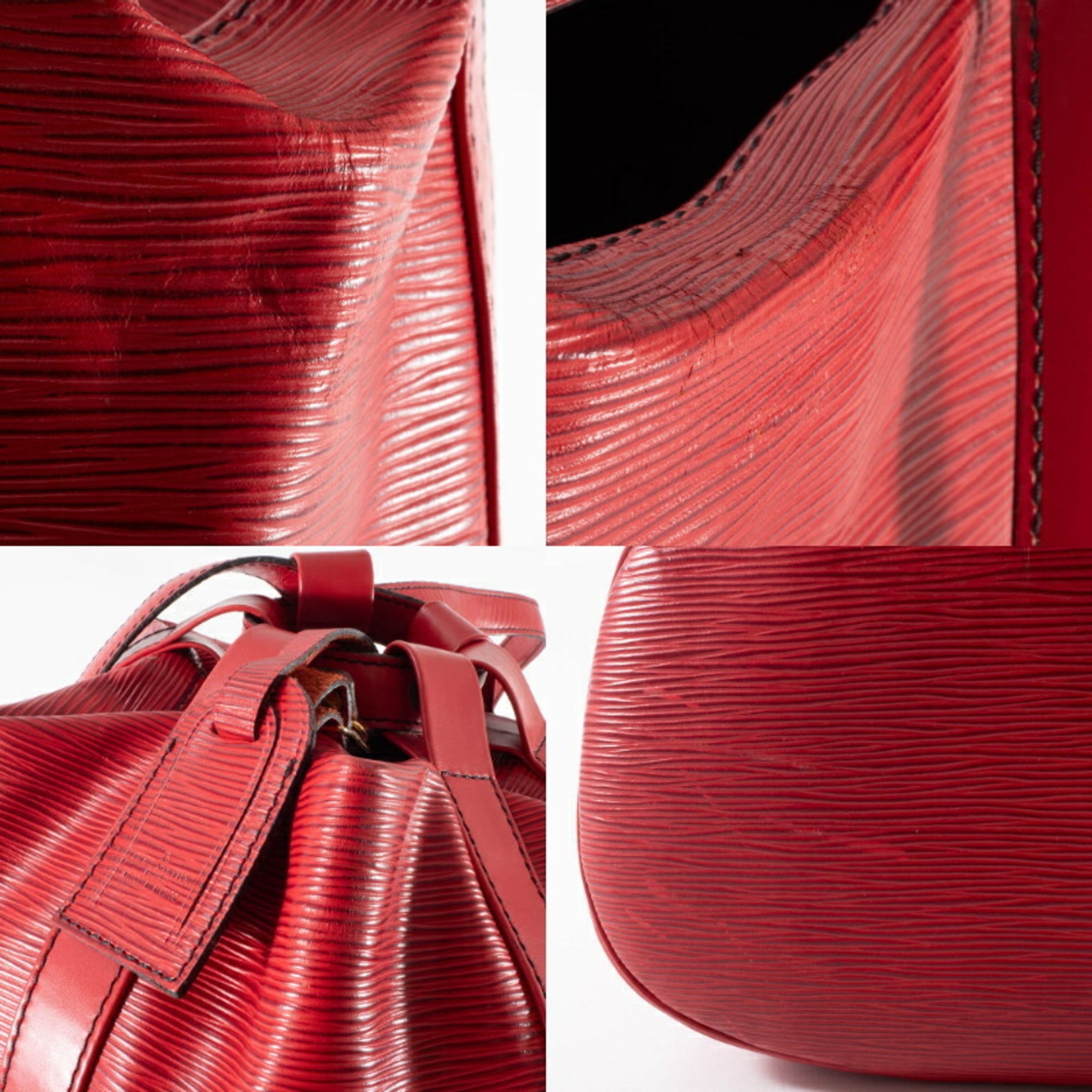 Louis Vuitton Castilian Red Epi Leather Backpack (Pre-Owned)