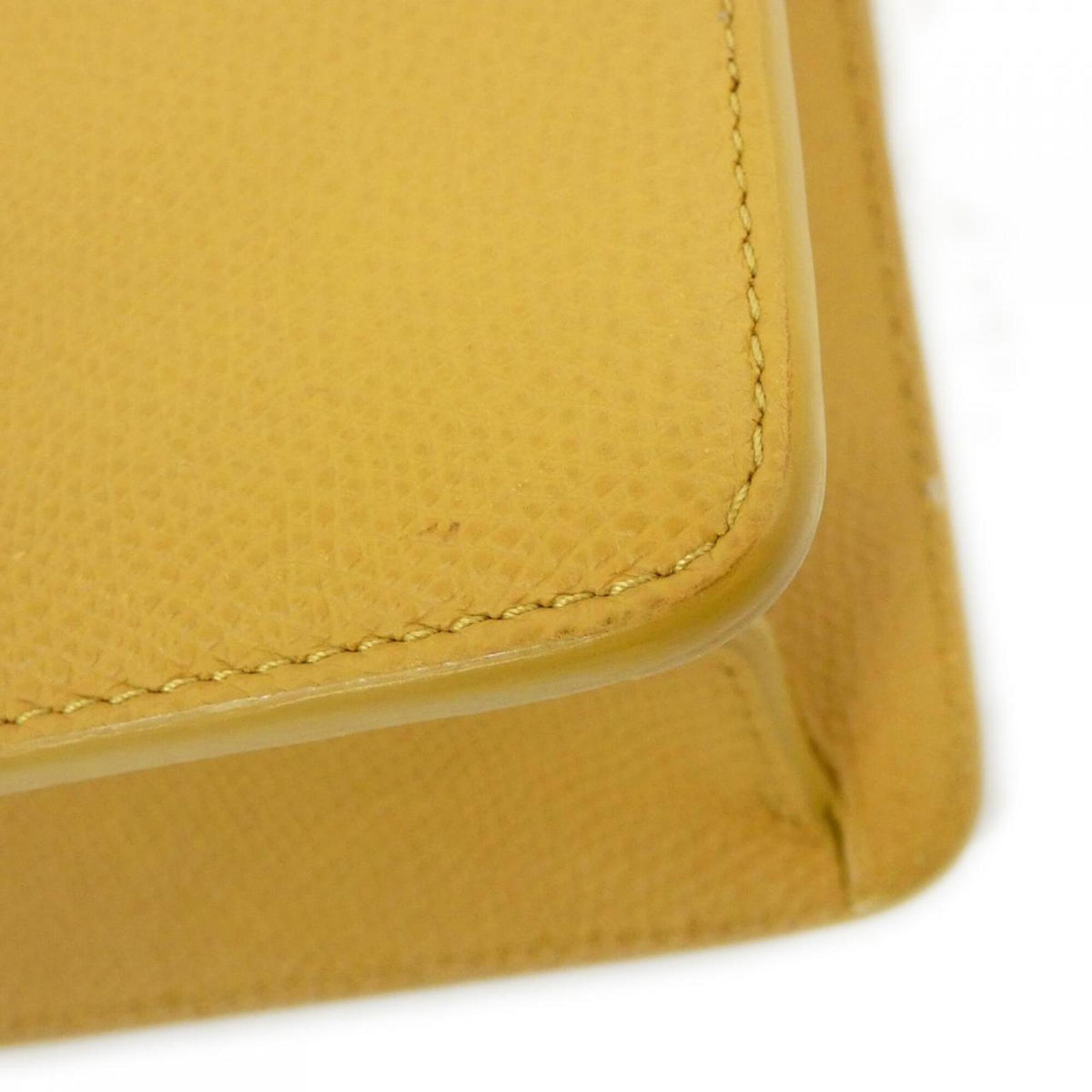 Christian Dior Dark Yellow Leather Shoulder Bag (Pre-Owned)