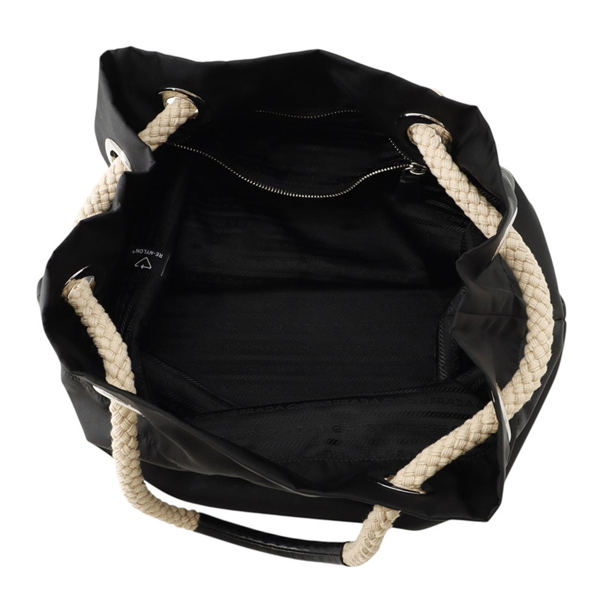 Prada Black Nylon Tote Bag (Pre-Owned)